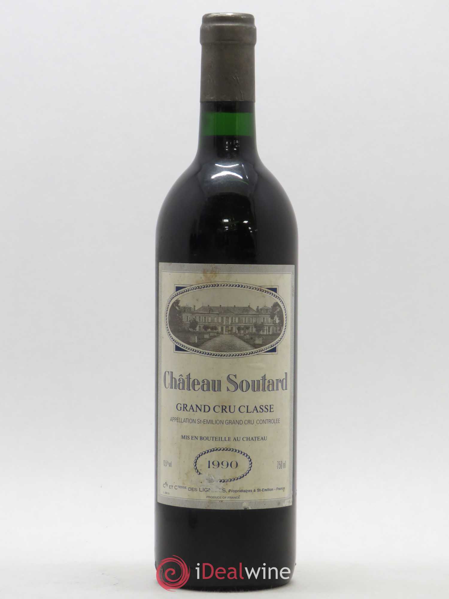 Château Soutard Grand Cru Classé 1990 - Lot de 1 bouteille - 0
