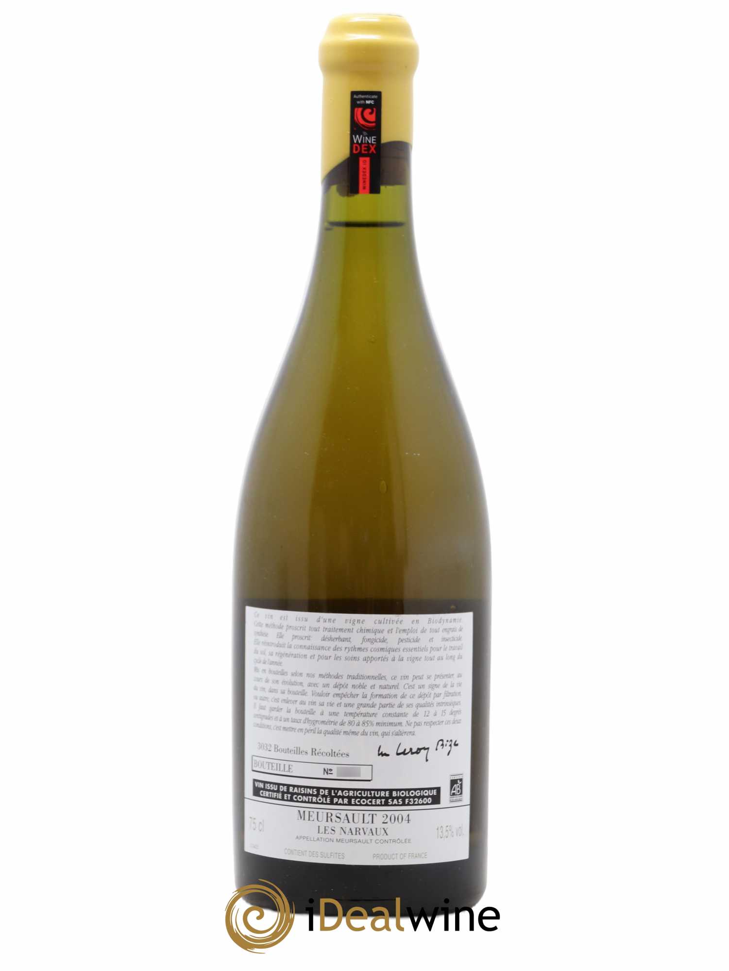 Meursault Les Narvaux d'Auvenay (Domaine) 2004 - Lot de 1 bouteille - 1