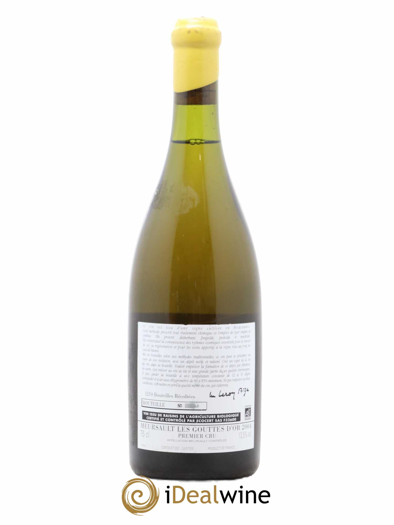 Meursault 1er Cru Les Gouttes d'Or d'Auvenay (Domaine) 2004 - Lot de 1 bouteille - 1