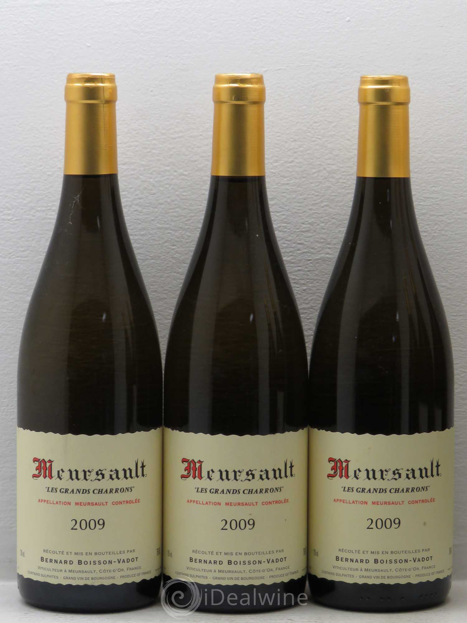 Meursault Les Grands Charrons Boisson-Vadot (Domaine) 2009 - Lot de 6 bouteilles - 1
