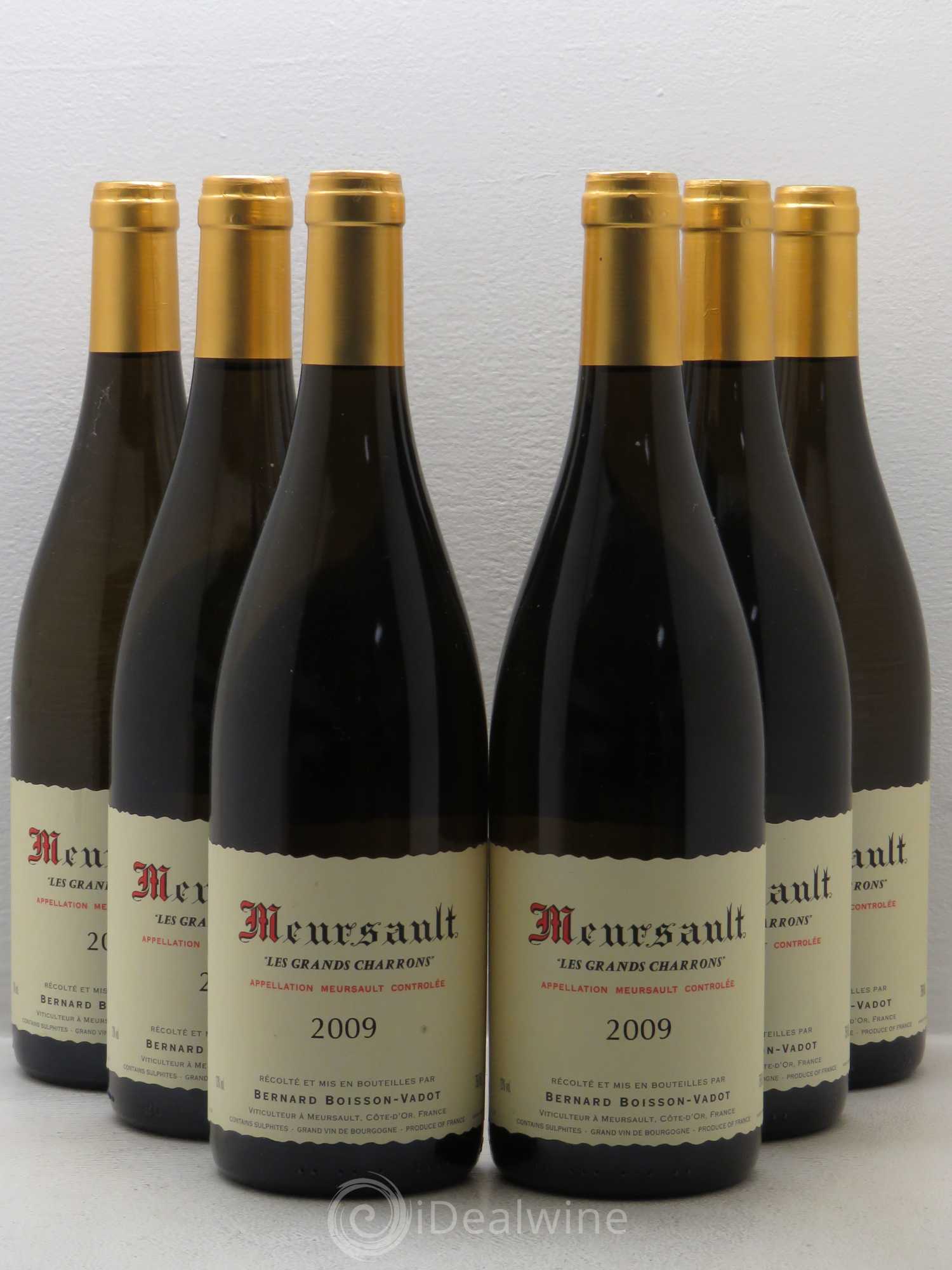 Meursault Les Grands Charrons Boisson-Vadot (Domaine) 2009 - Lot de 6 bouteilles - 0
