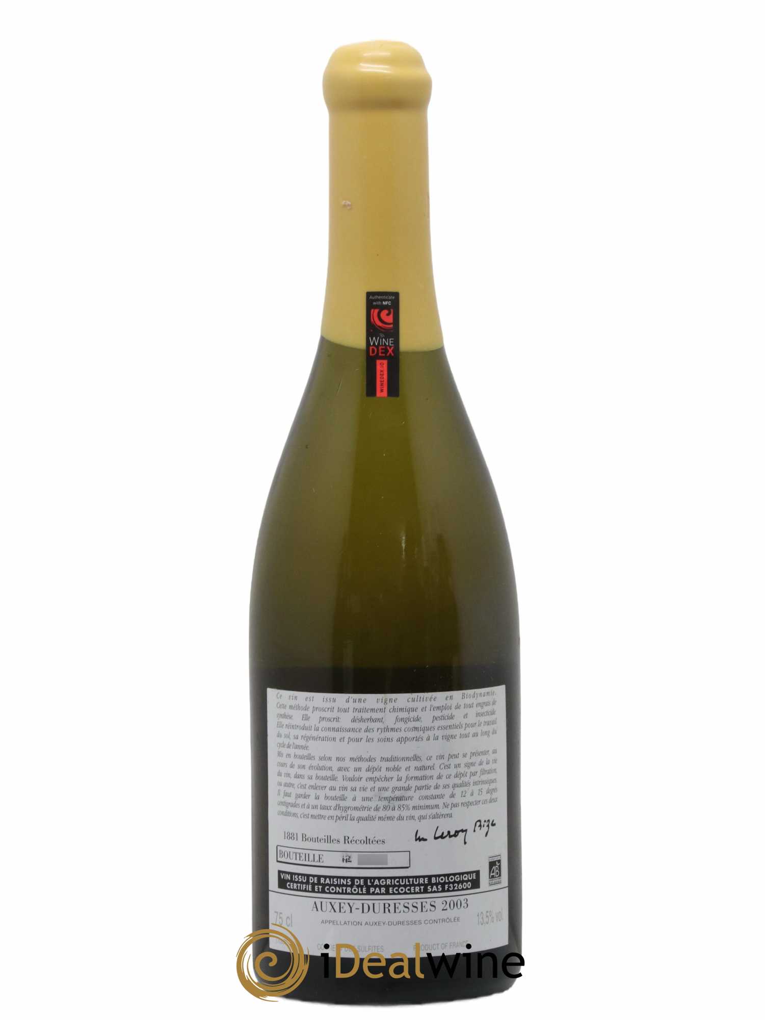 Auxey-Duresses d'Auvenay (Domaine) 2003 - Lot de 1 bouteille - 1