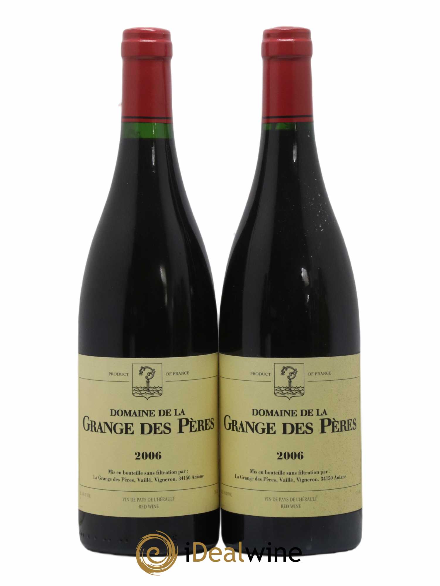 Pays d'Hérault Grange des Pères Laurent Vaillé 2006 - Lot de 2 bouteilles - 0