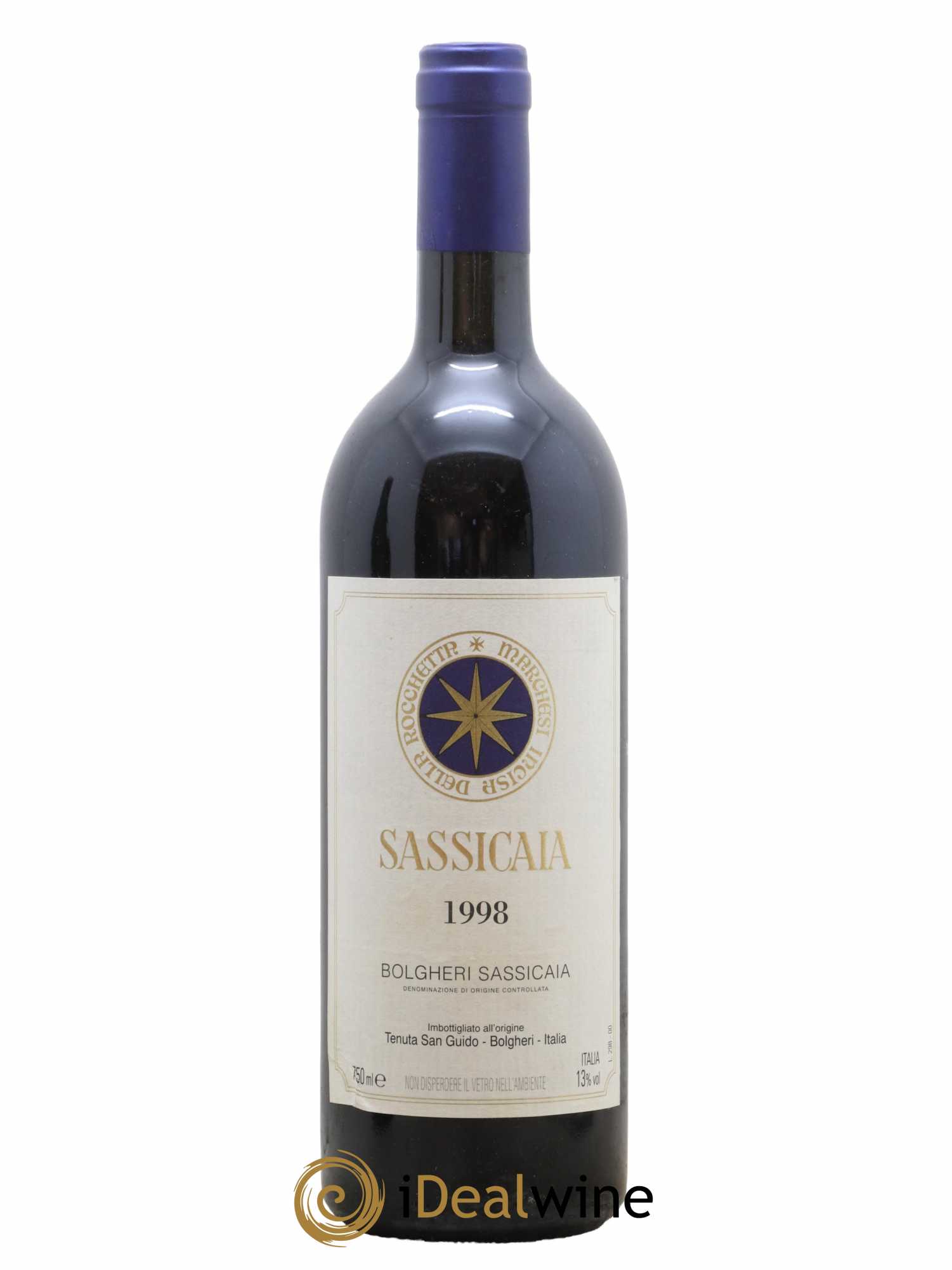 Bolgheri DOC Sassicaia Tenuta San Guido 1998 - Lot de 1 bouteille - 0