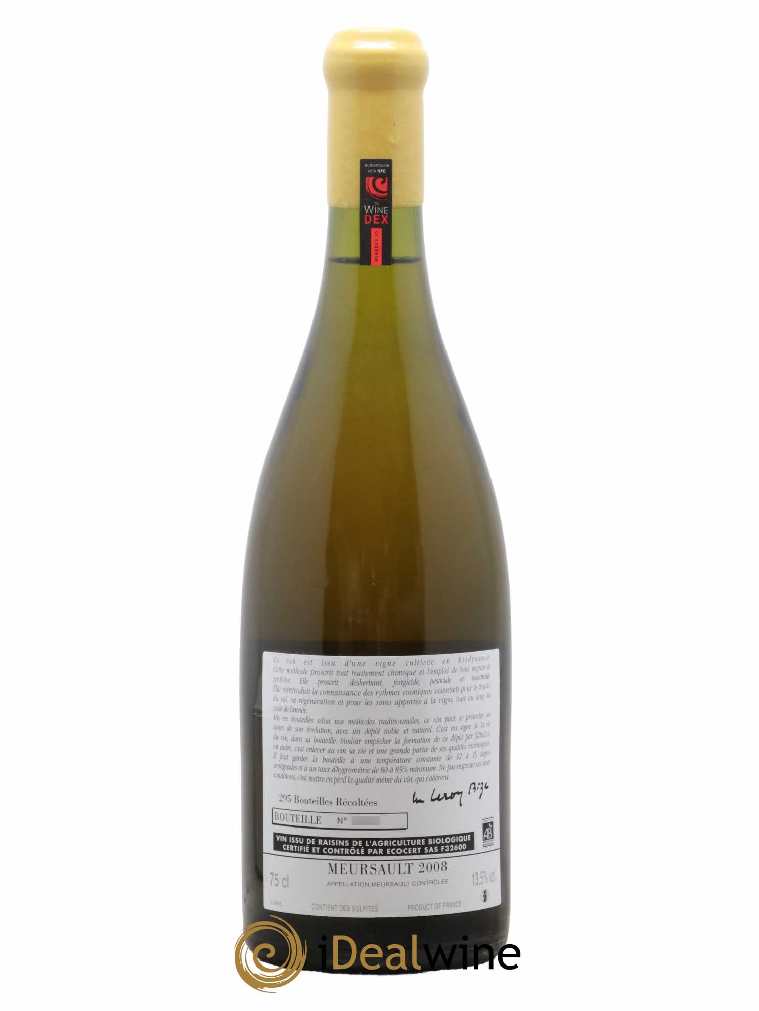 Meursault d'Auvenay (Domaine) 2008 - Lot de 1 bouteille - 1