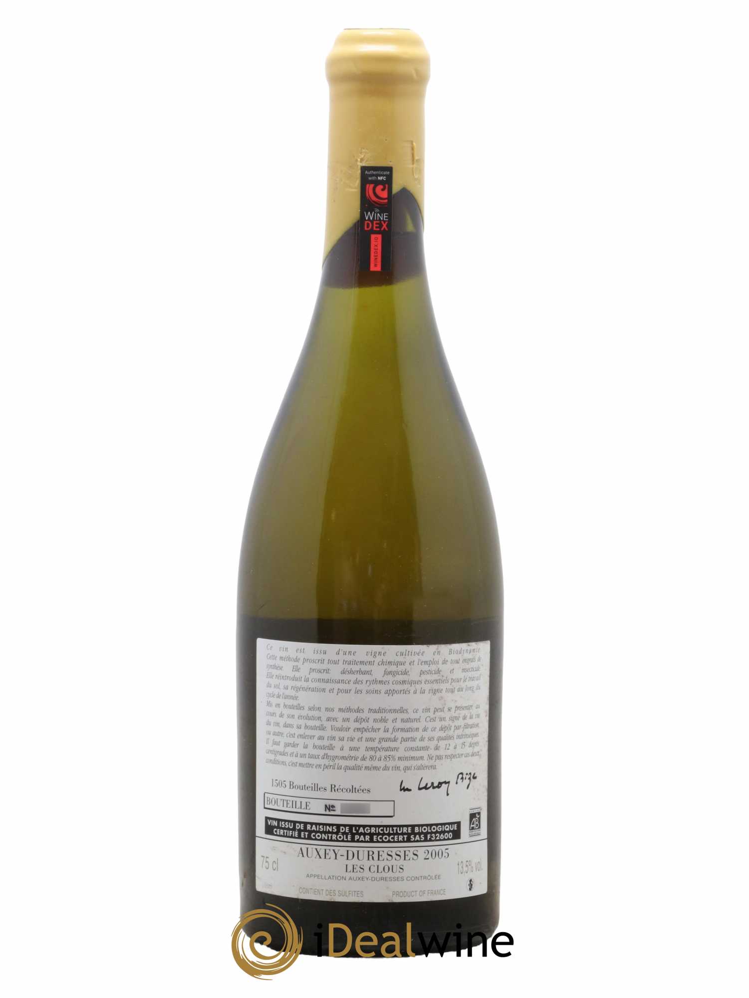 Auxey-Duresses Les Clous d'Auvenay (Domaine) 2005 - Lot de 1 bouteille - 1