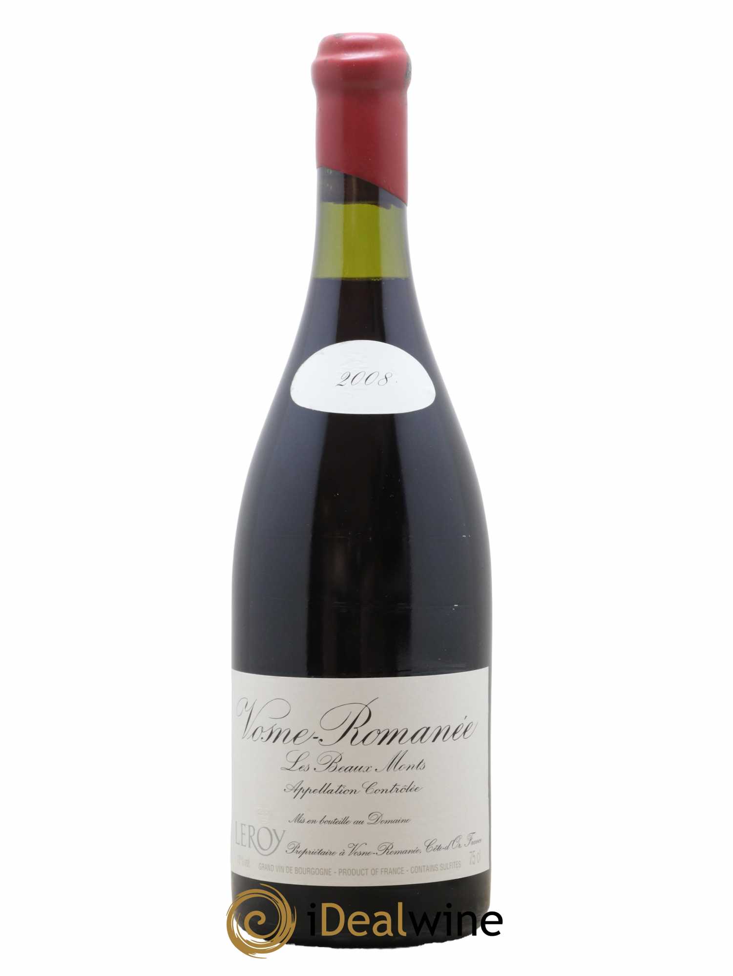 Vosne-Romanée 1er Cru Les Beaux-Monts Leroy (Domaine) 2008 - Lot de 1 bouteille - 0