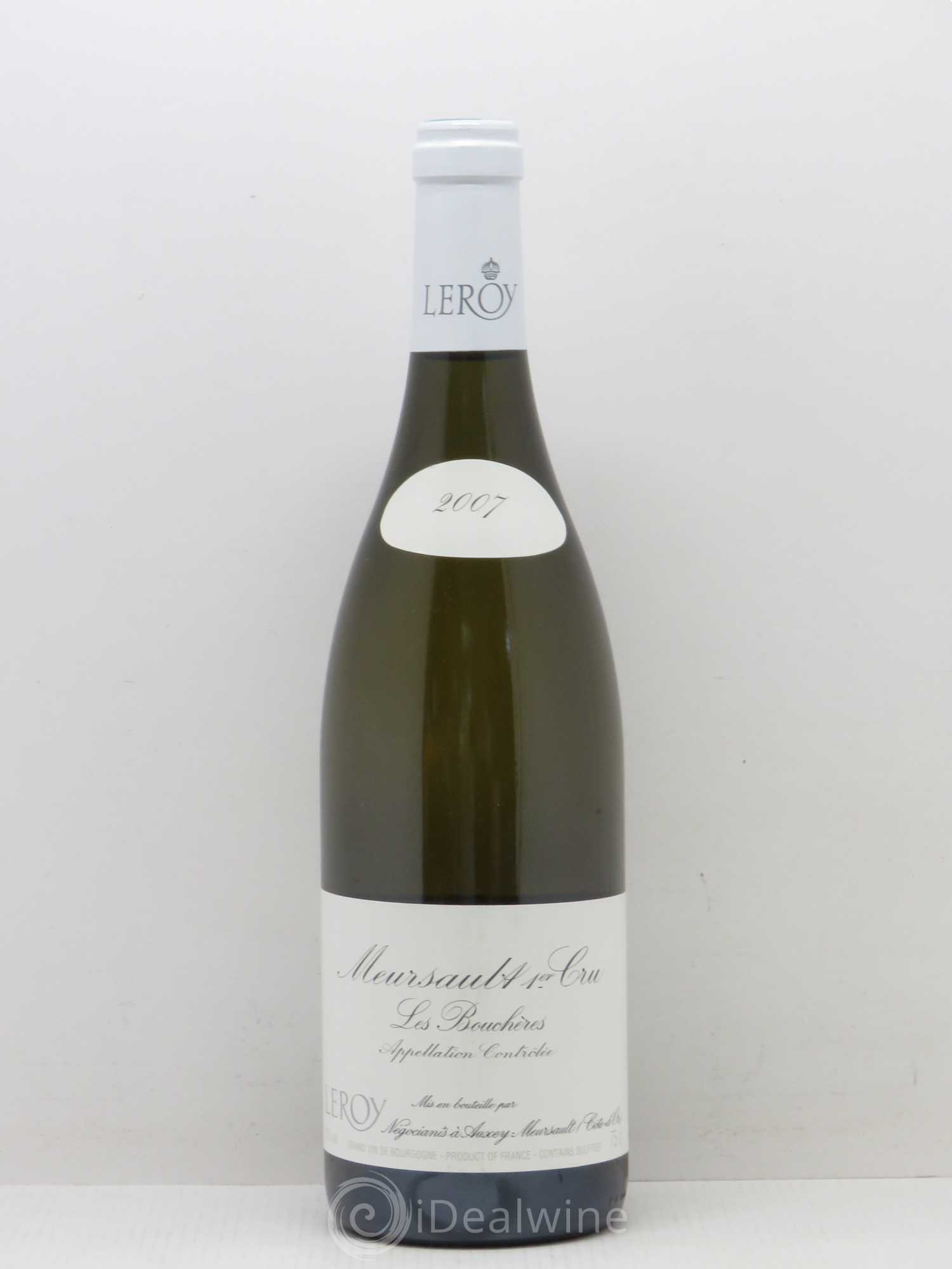 Meursault 1er Cru Les Bouchères Leroy SA 2007 - Lot de 1 bouteille - 0