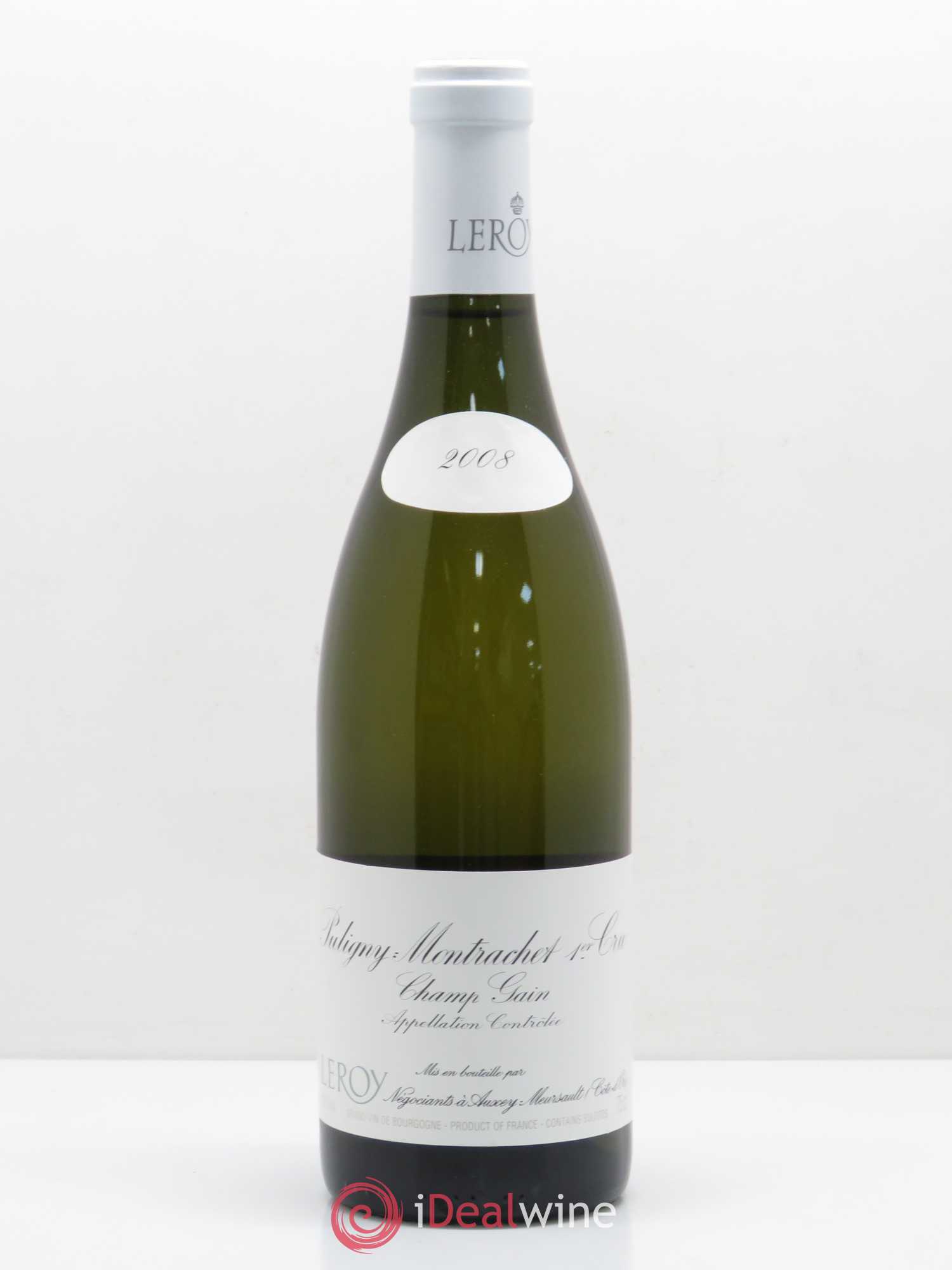 Puligny-Montrachet 1er Cru Champ-Gain Leroy SA 2008 - Lot de 1 bouteille - 0