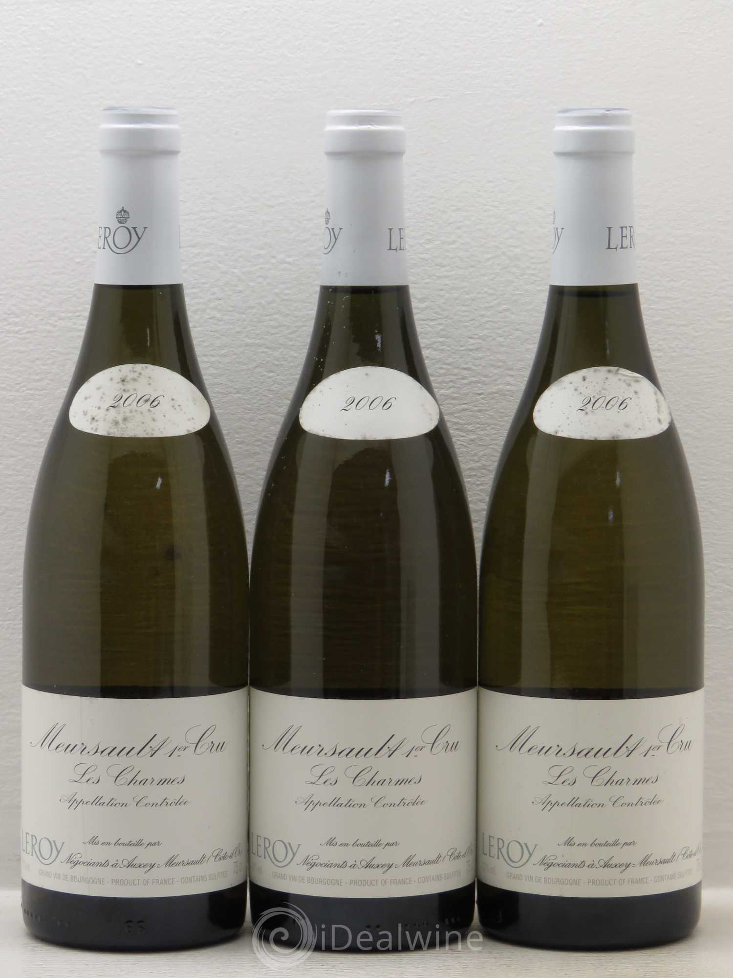 Meursault 1er Cru Les Charmes Leroy SA 2006 - Posten von 3 Flaschen - 0