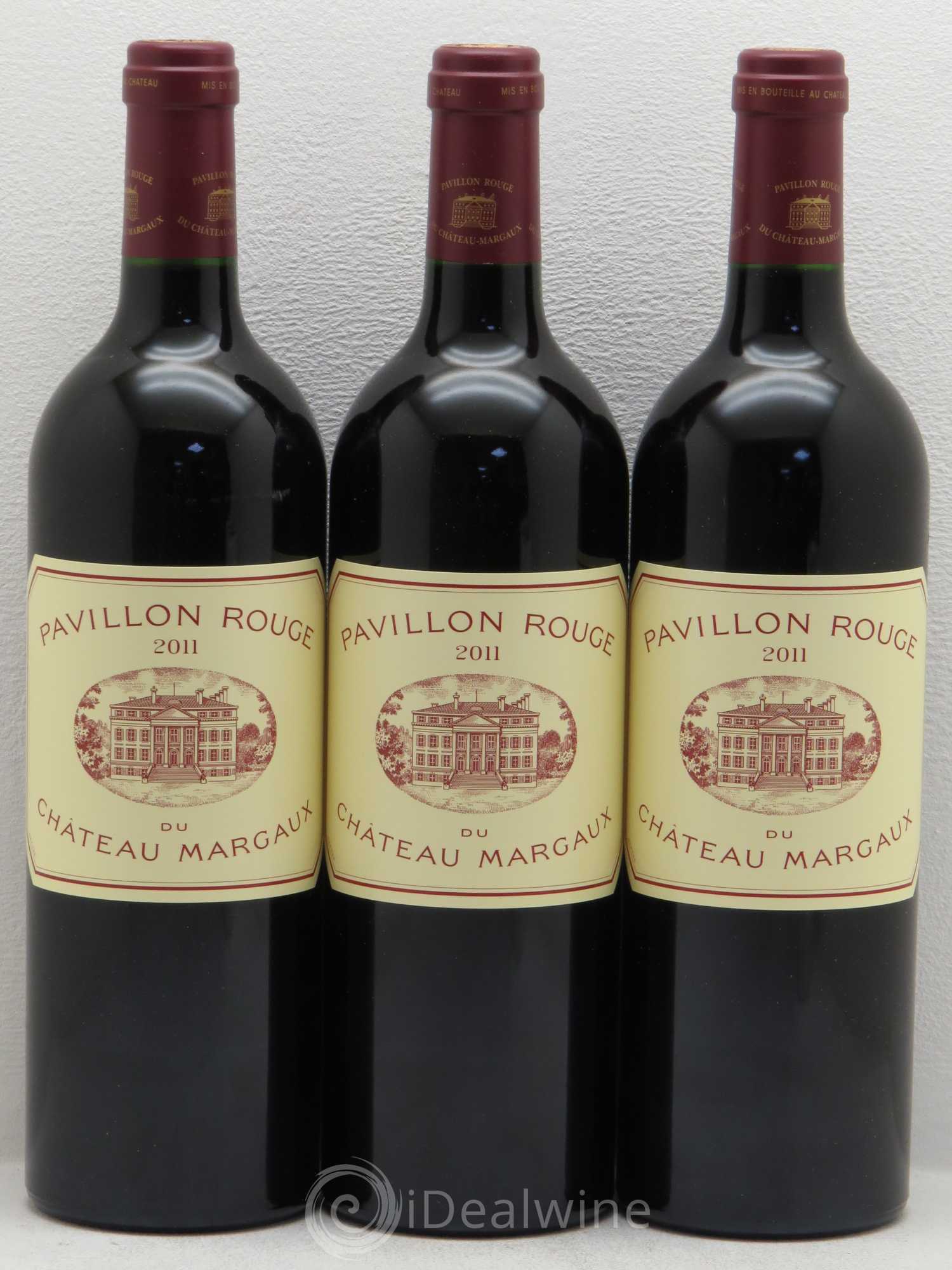 Pavillon Rouge du Château Margaux Second Vin 2011 - Lot de 3 bouteilles - 0