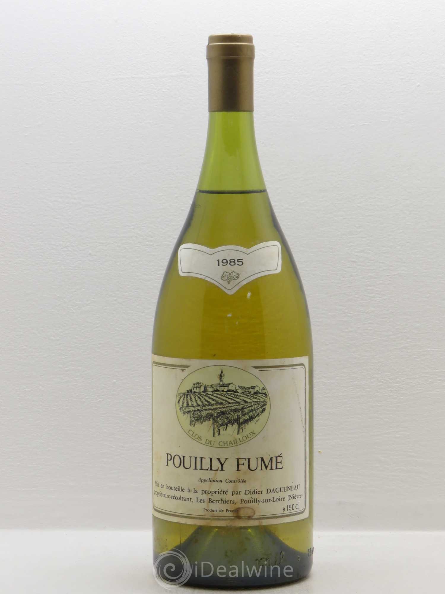 Pouilly-Fumé En Chailloux Dagueneau Clos du chailloux 1985 - Posten von 1 Magnum - 0
