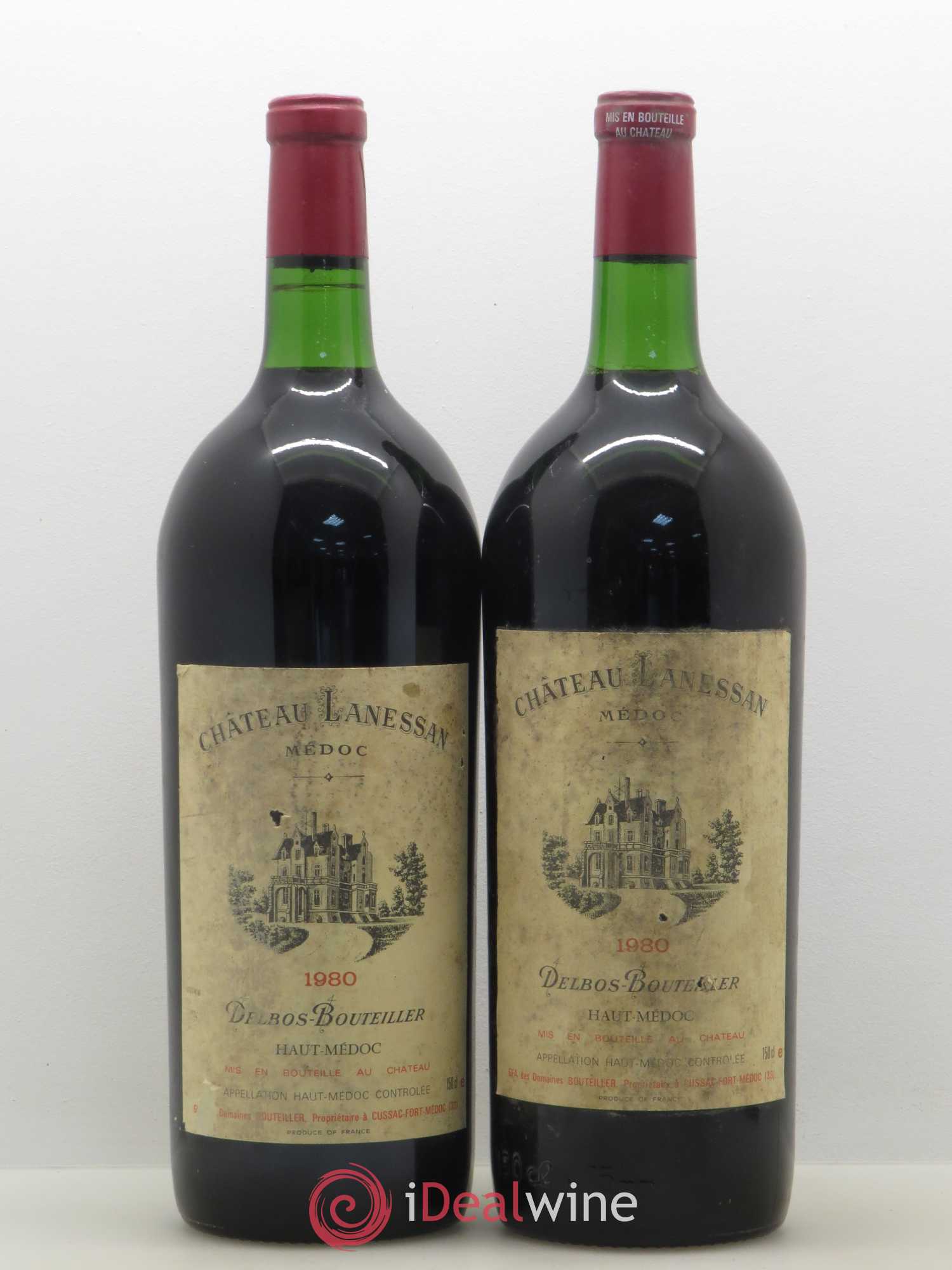 Château Lanessan Cru Bourgeois (sans prix de réserve) 1980 - Lot de 2 magnums - 0