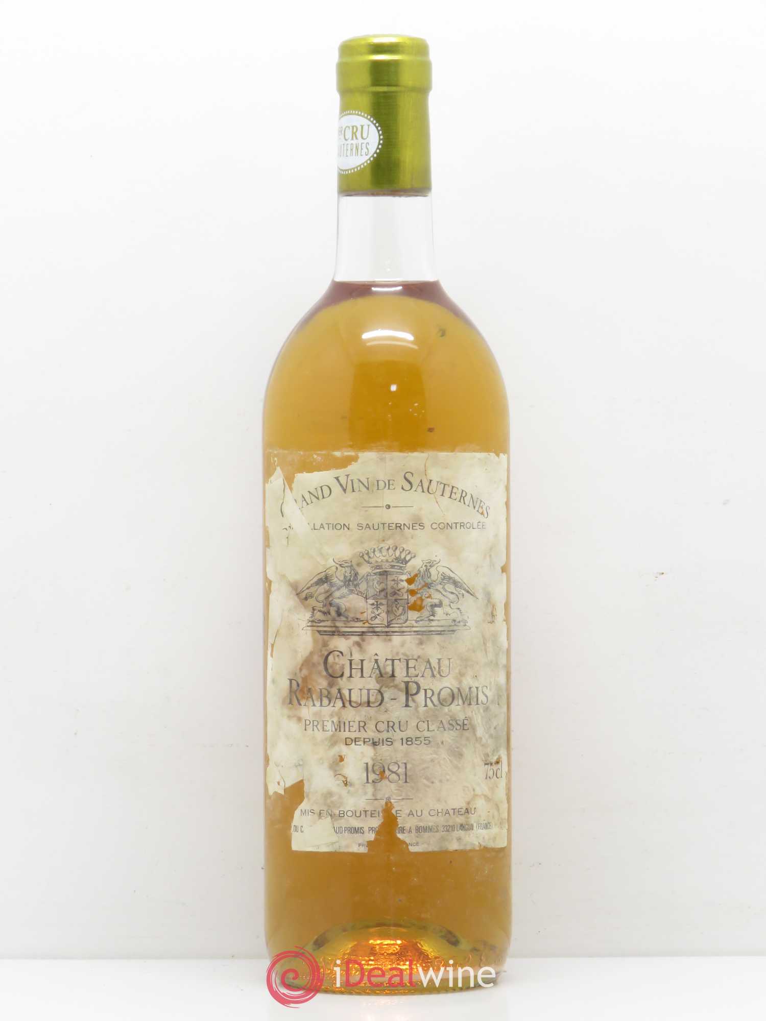 Château Rabaud Promis 1er Grand Cru Classé (senza prezzo di riserva) 1981 - Lotto di 1 bottiglia - 0
