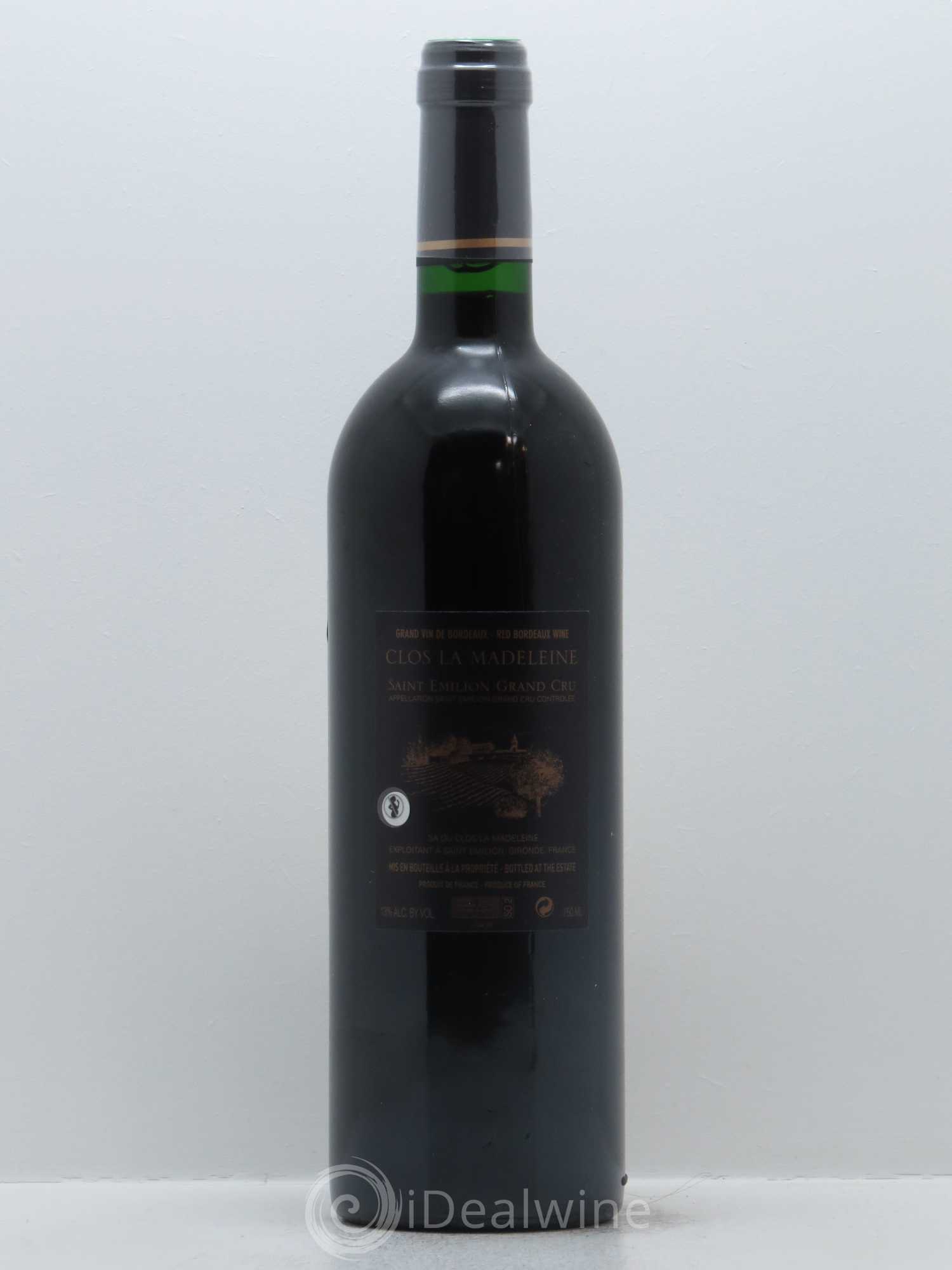 Clos la Madeleine Grand Cru Classé 2006 - Lot de 1 bouteille - 1