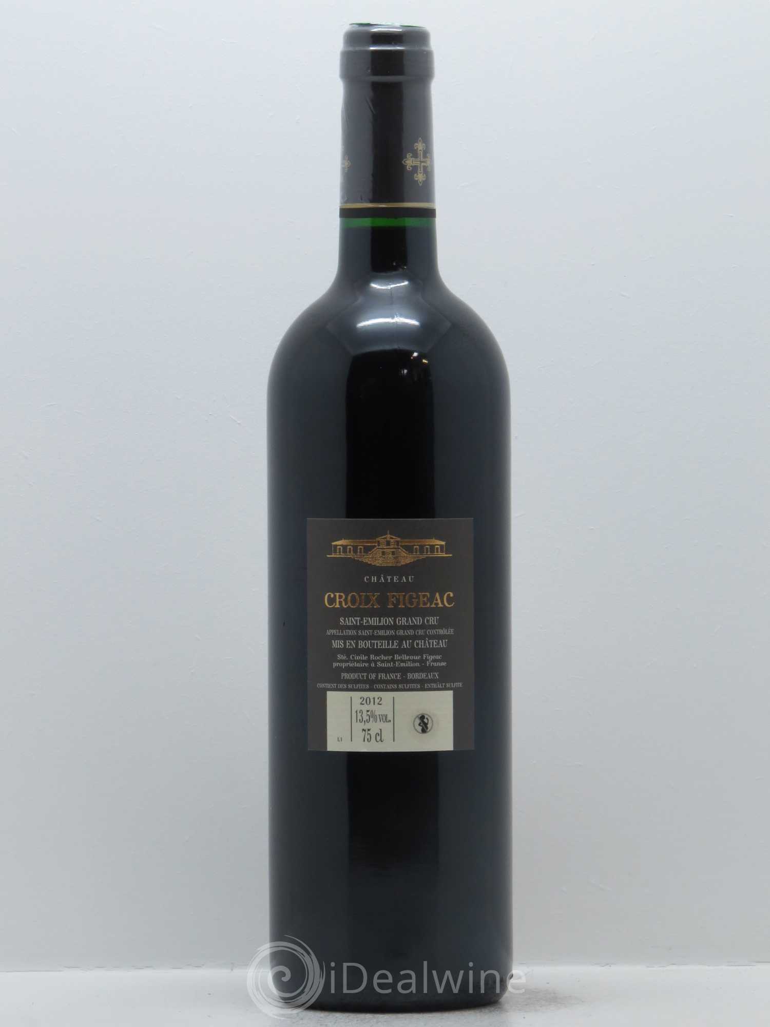 Château La Croix Figeac (Lamarzelle) 2012 - Lot de 1 bouteille - 1