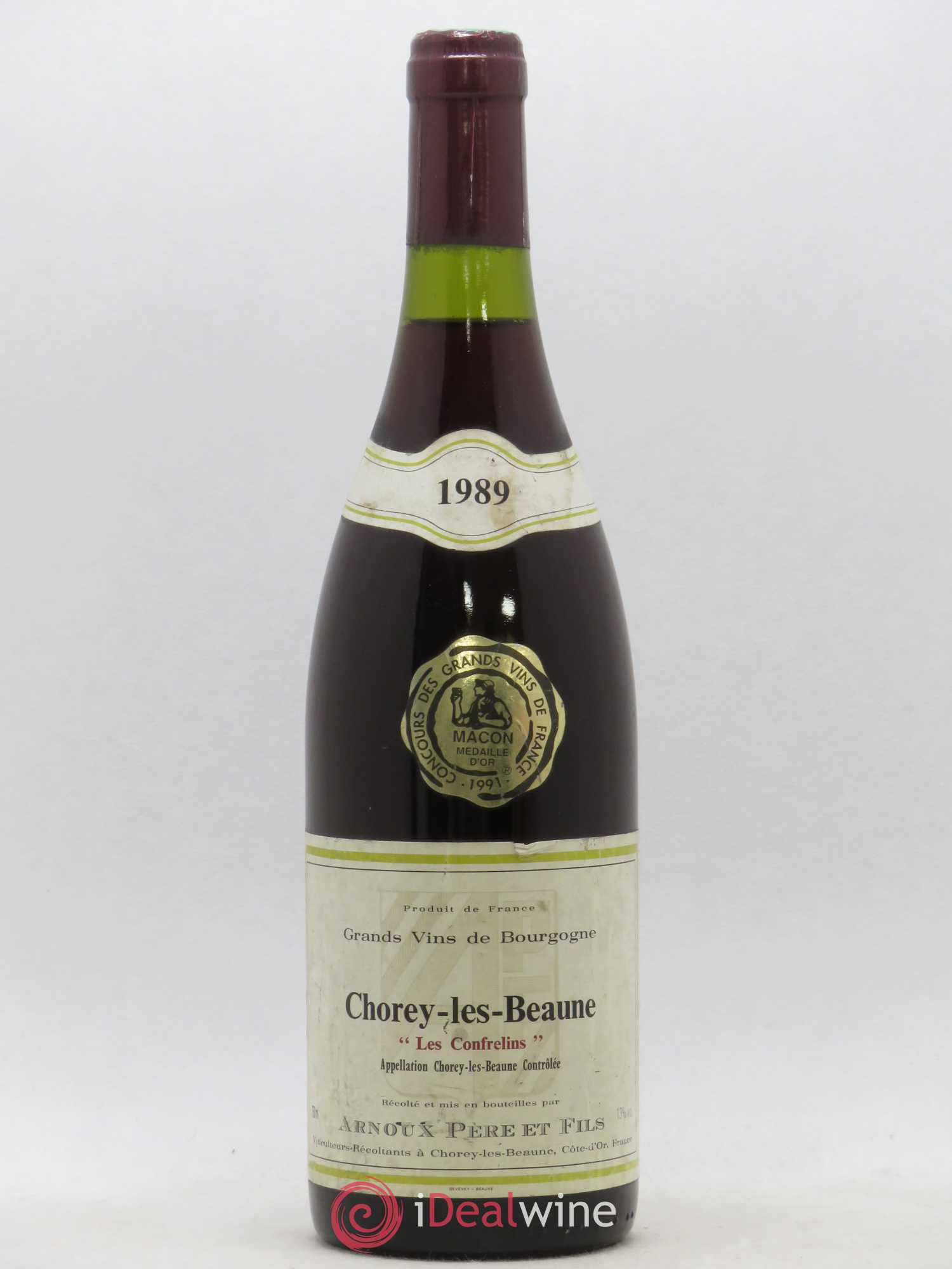 Chorey-lès-Beaune Le Confrelins Arnoux 1989 - Posten von 1 Flasche - 0