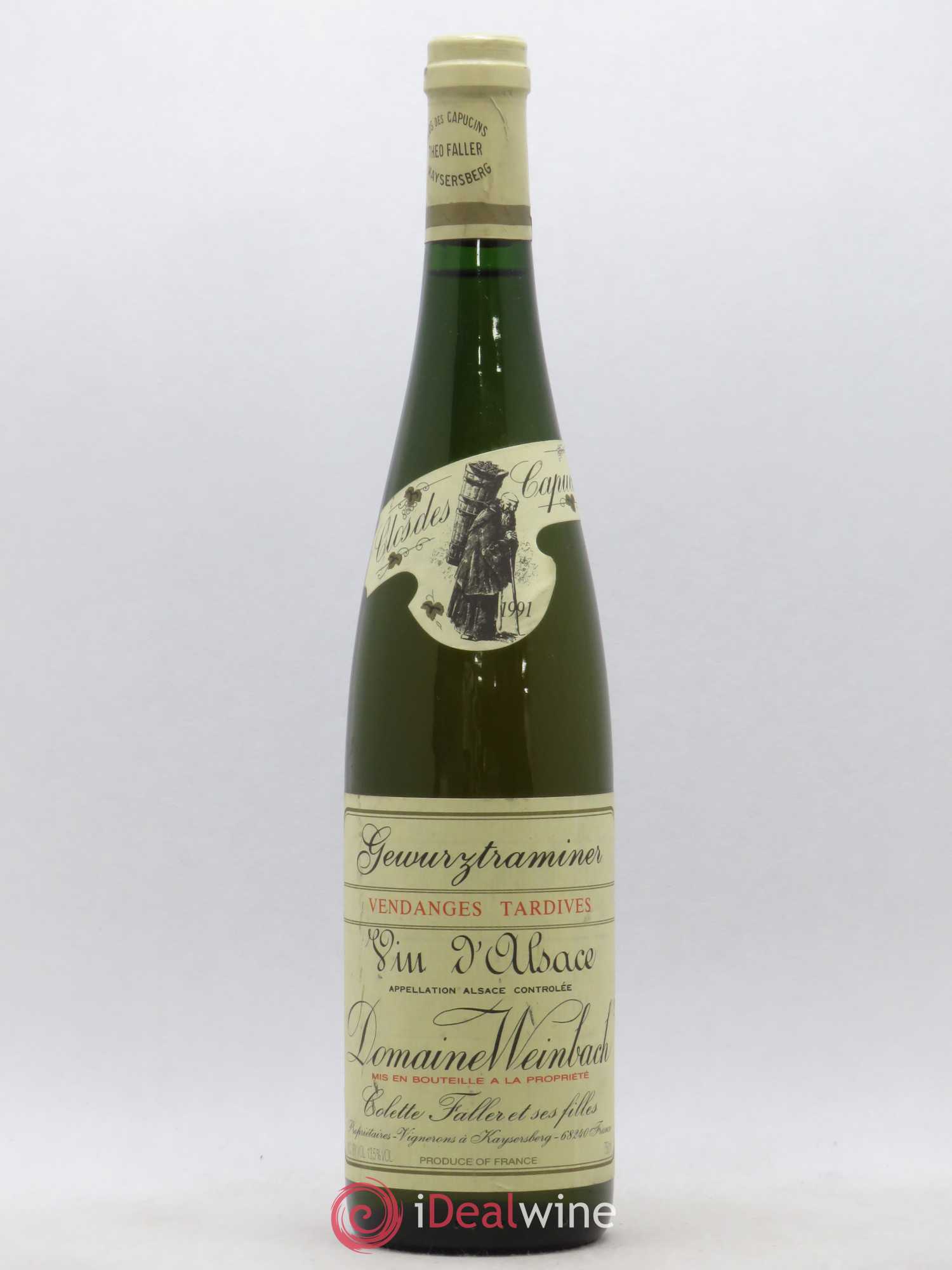 Alsace Gewurztraminer Vendanges Tardives Weinbach (Domaine) 1991 - Lotto di 1 bottiglia - 0
