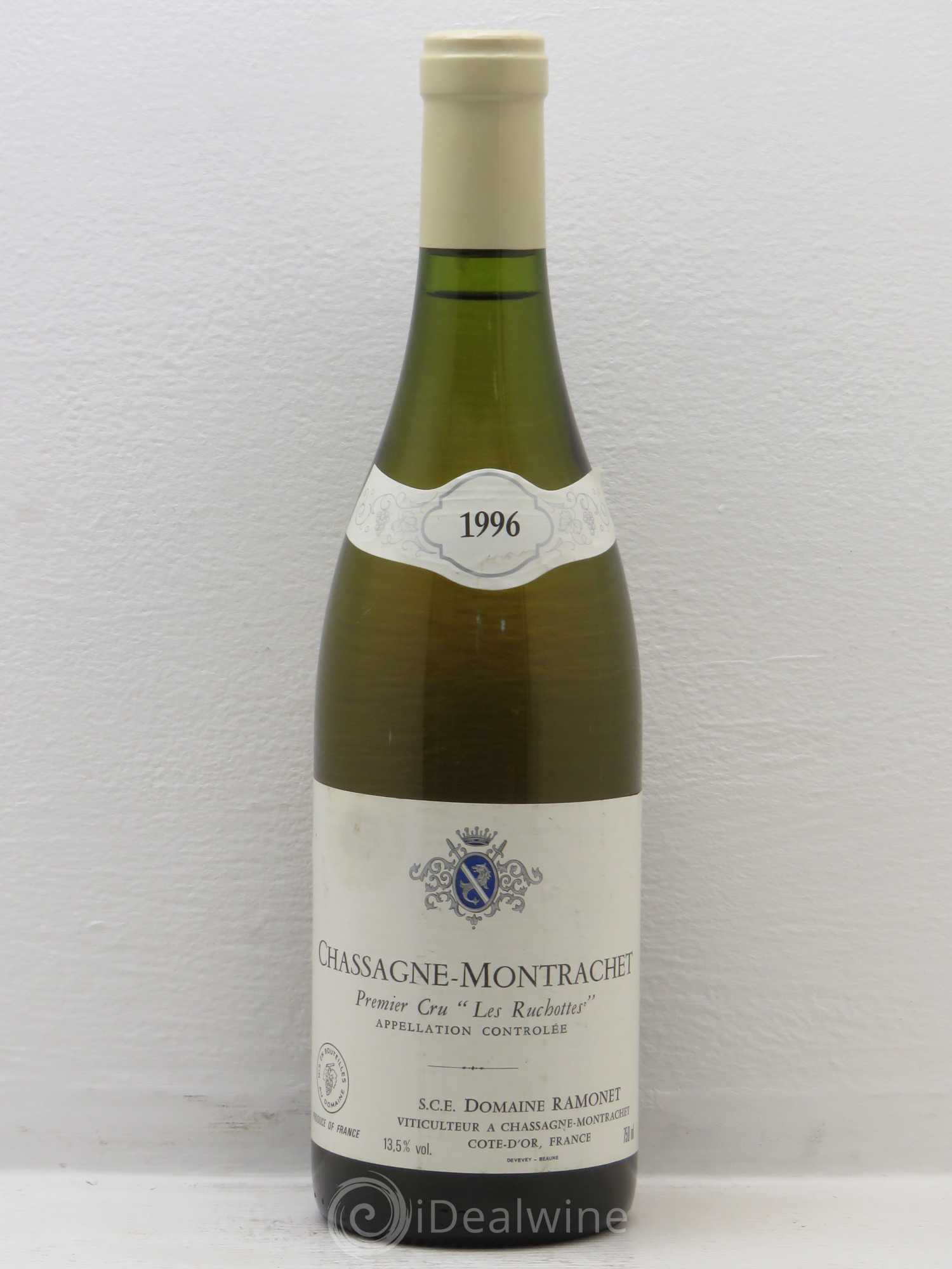 Chassagne-Montrachet 1er Cru Les Ruchottes Ramonet (Domaine) 1996 - Lot de 1 bouteille - 0