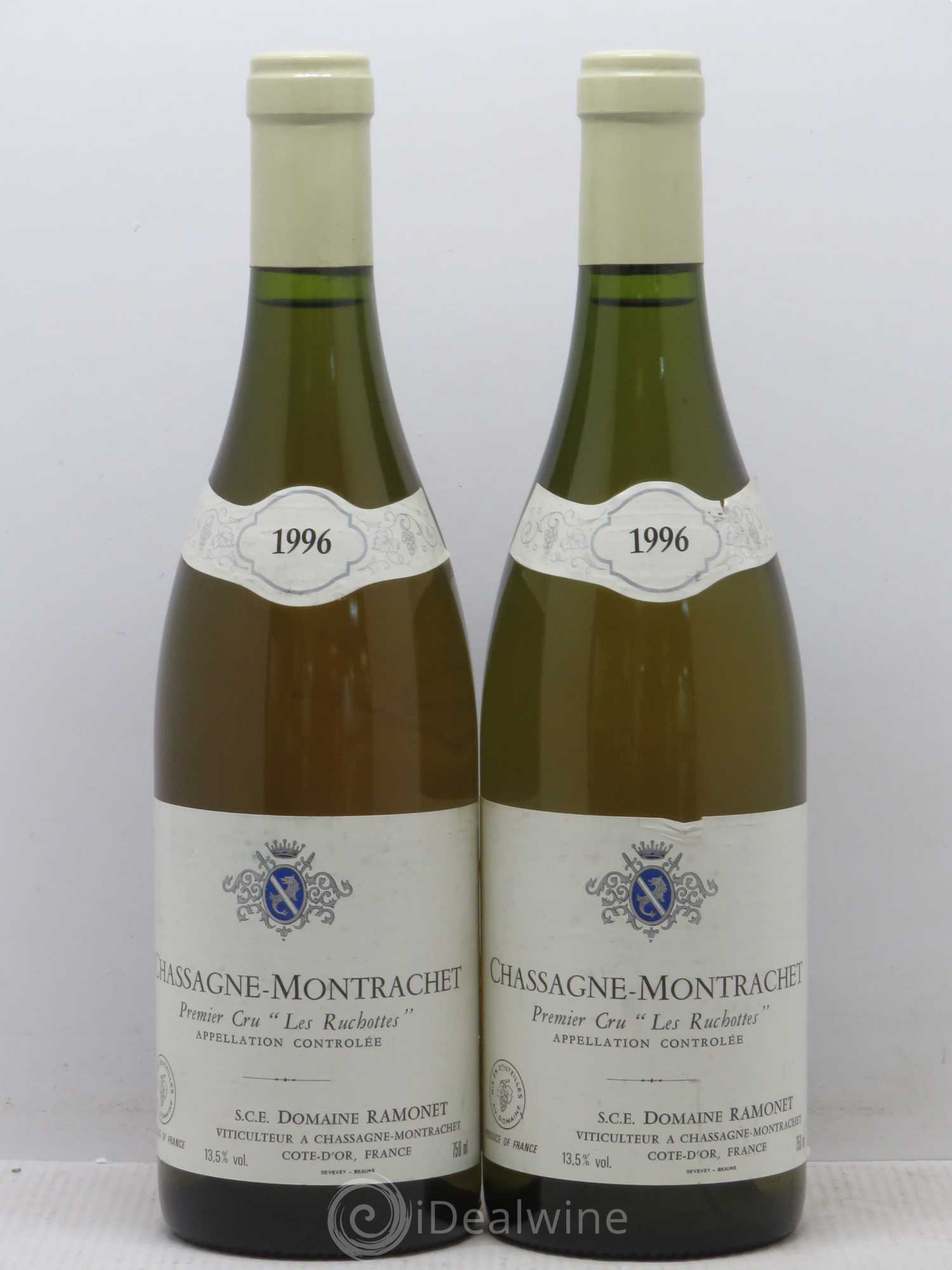 Chassagne-Montrachet 1er Cru Les Ruchottes Ramonet (Domaine) 1996 - Lot de 2 bouteilles - 0