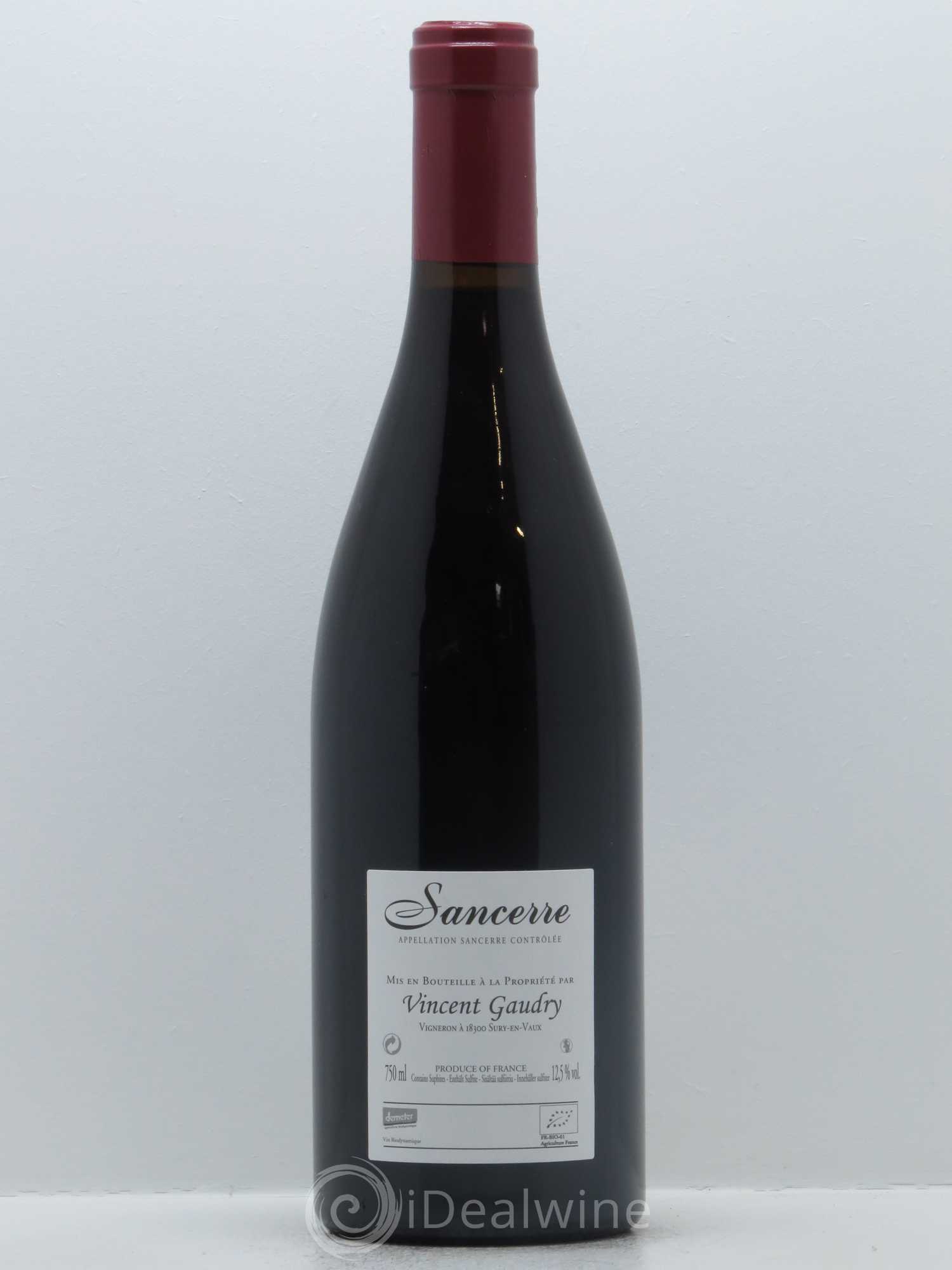 Sancerre Vincengetorix Vincent Gaudry 2015 - Lot de 1 bouteille - 1