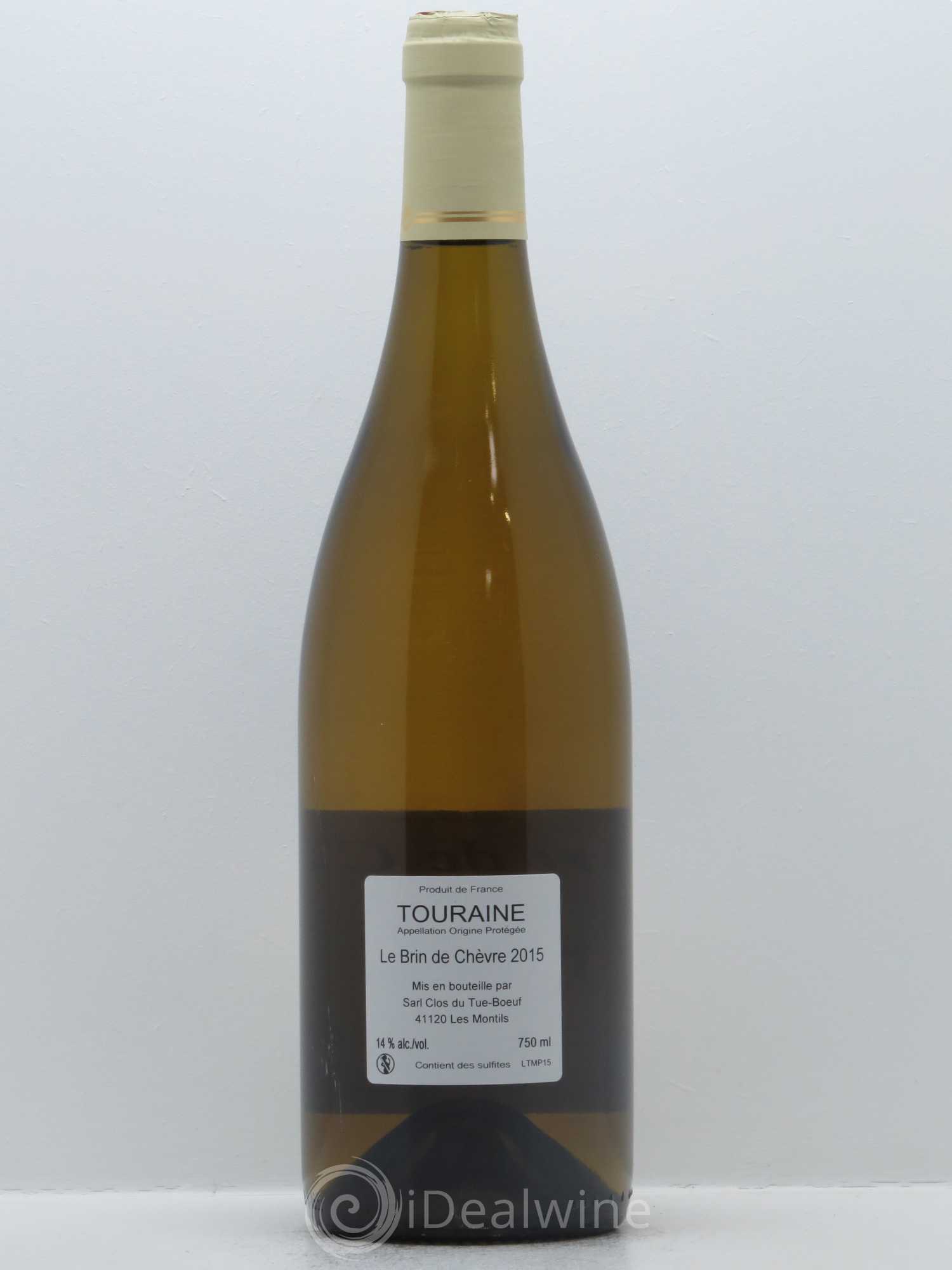 Vin de France (anciennement Touraine) Le Brin de Chèvre Clos du Tue-Boeuf 2015 - Lot de 1 bouteille - 1