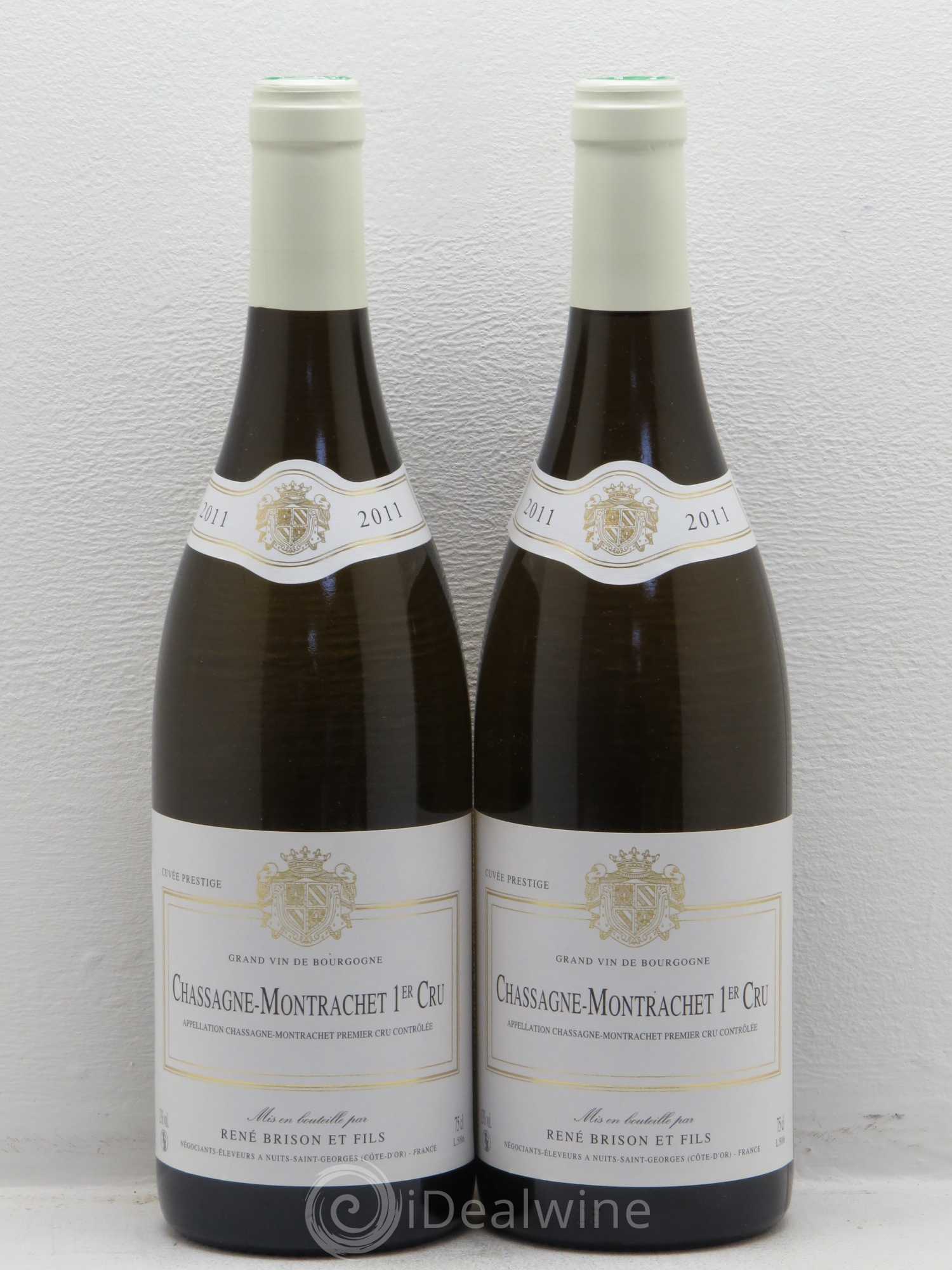 Chassagne-Montrachet 1er Cru Rene Brison Et Fils 2011 - Lot de 2 bouteilles - 0