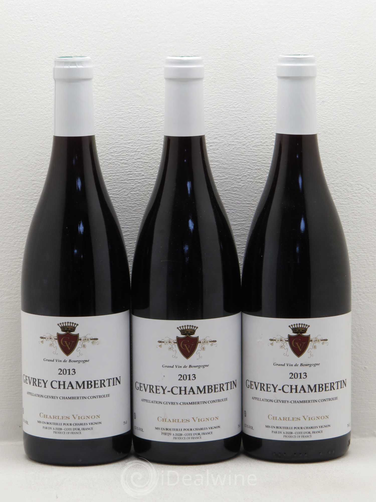 Gevrey-Chambertin Charles Vignon (sans prix de réserve) 2013 - Lot de 6 bouteilles - 1