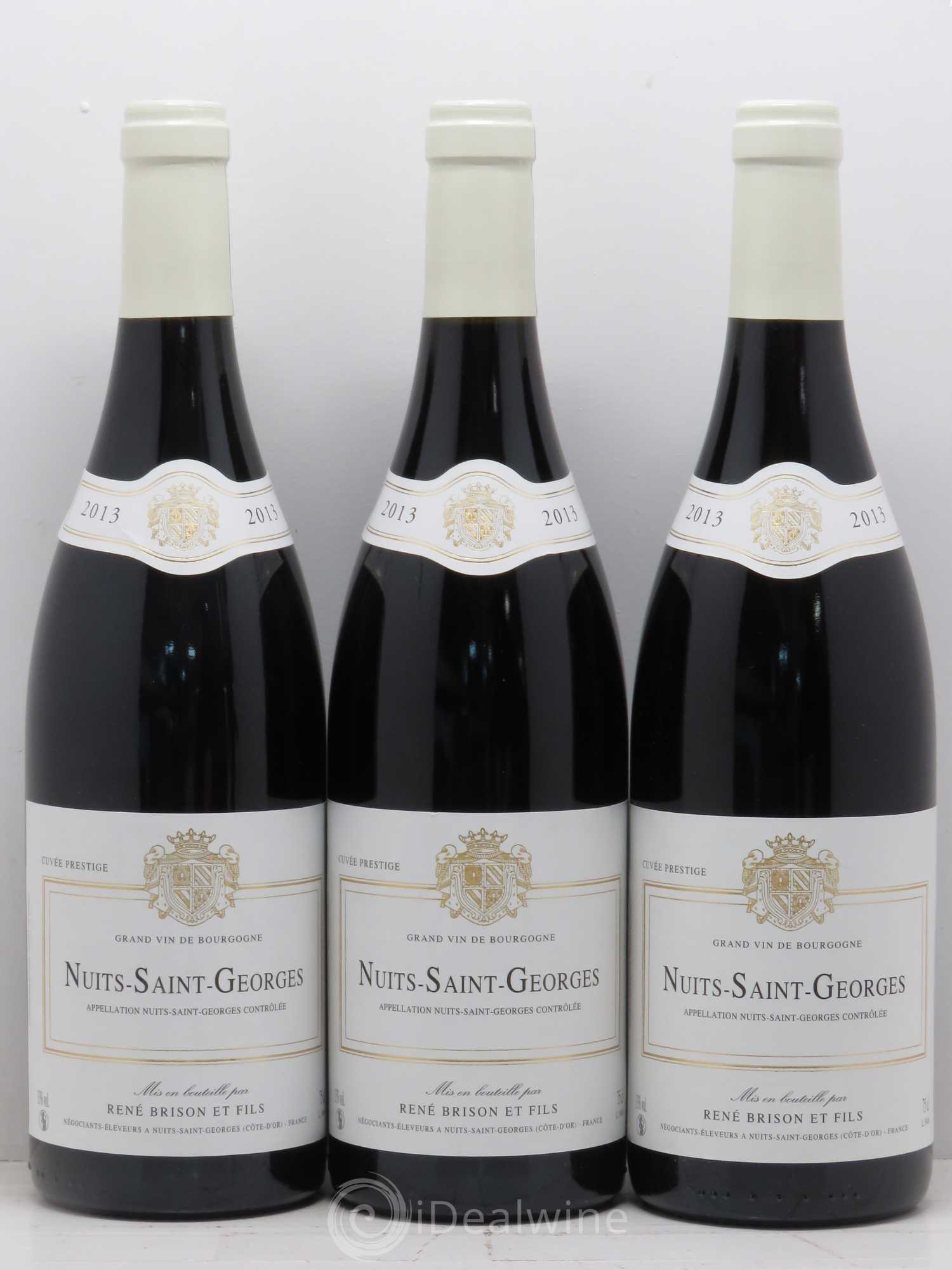 Nuits-Saint-Georges René Brisson et Fils 2013 - Lot de 3 bouteilles - 0