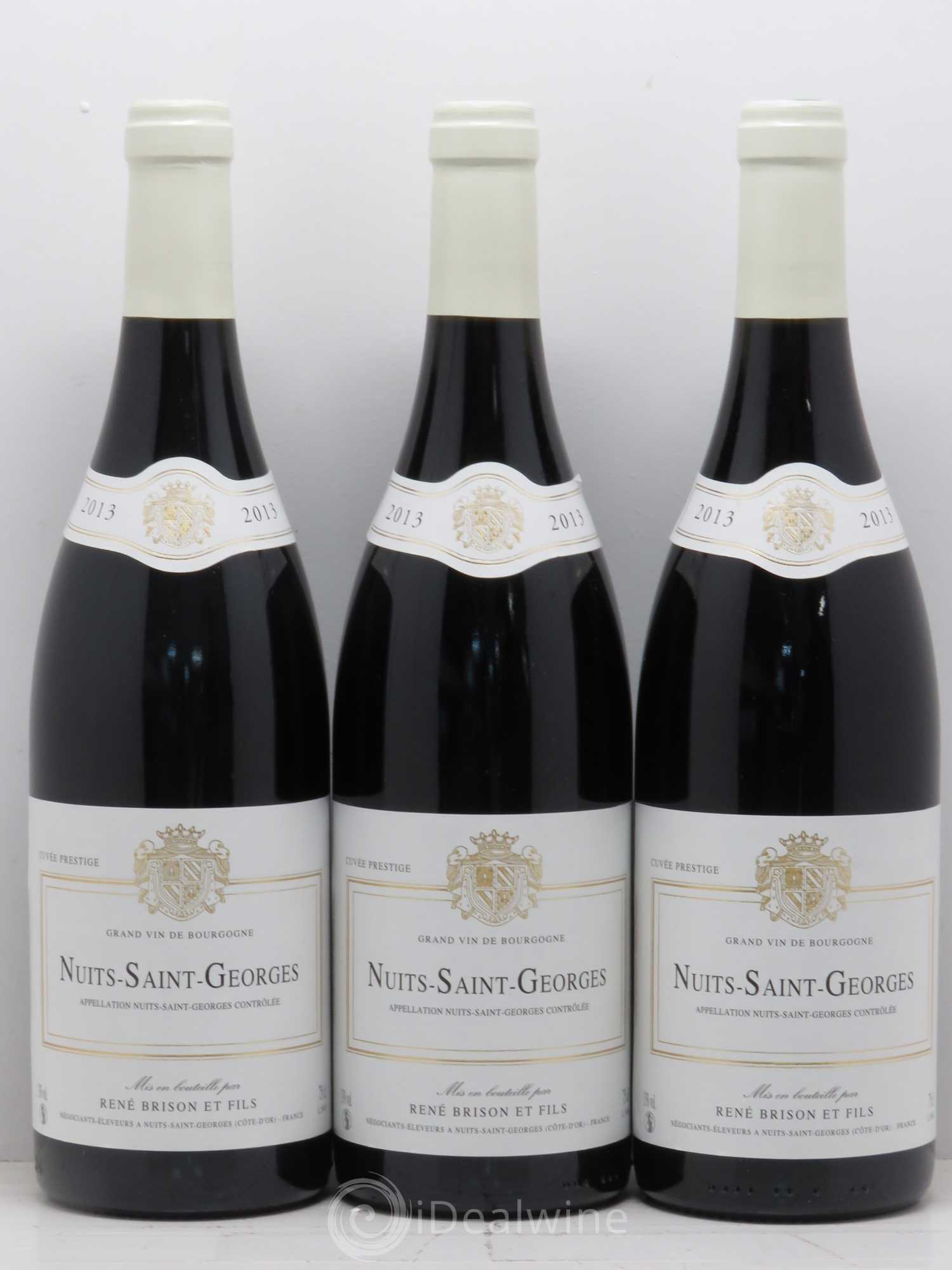 Nuits-Saint-Georges René Brisson et Fils 2013 - Lot de 3 bouteilles - 0