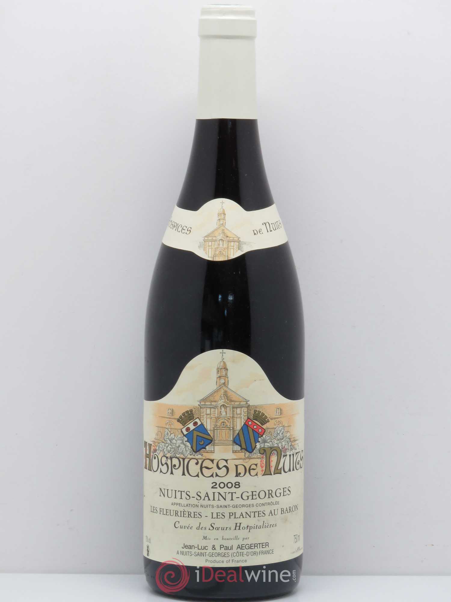 Nuits-Saint-Georges 1er Cru Hospices de Nuit Les Fleurieres Les Plantes du Baron Cuvee des Soeurs Hospitalieres Domaine Aegerter 2008 - Posten von 1 Flasche - 0