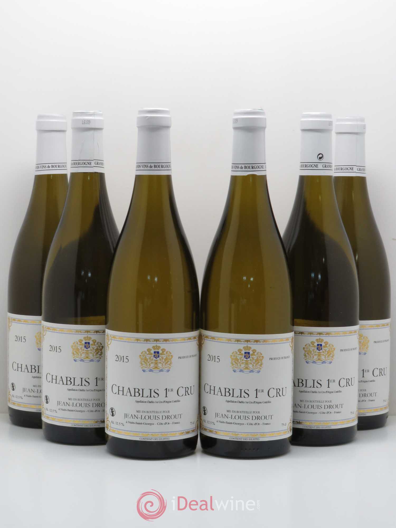 Chablis 1er Cru Domaine Jean Louis Drout 2015 - Posten von 6 Flaschen - 0