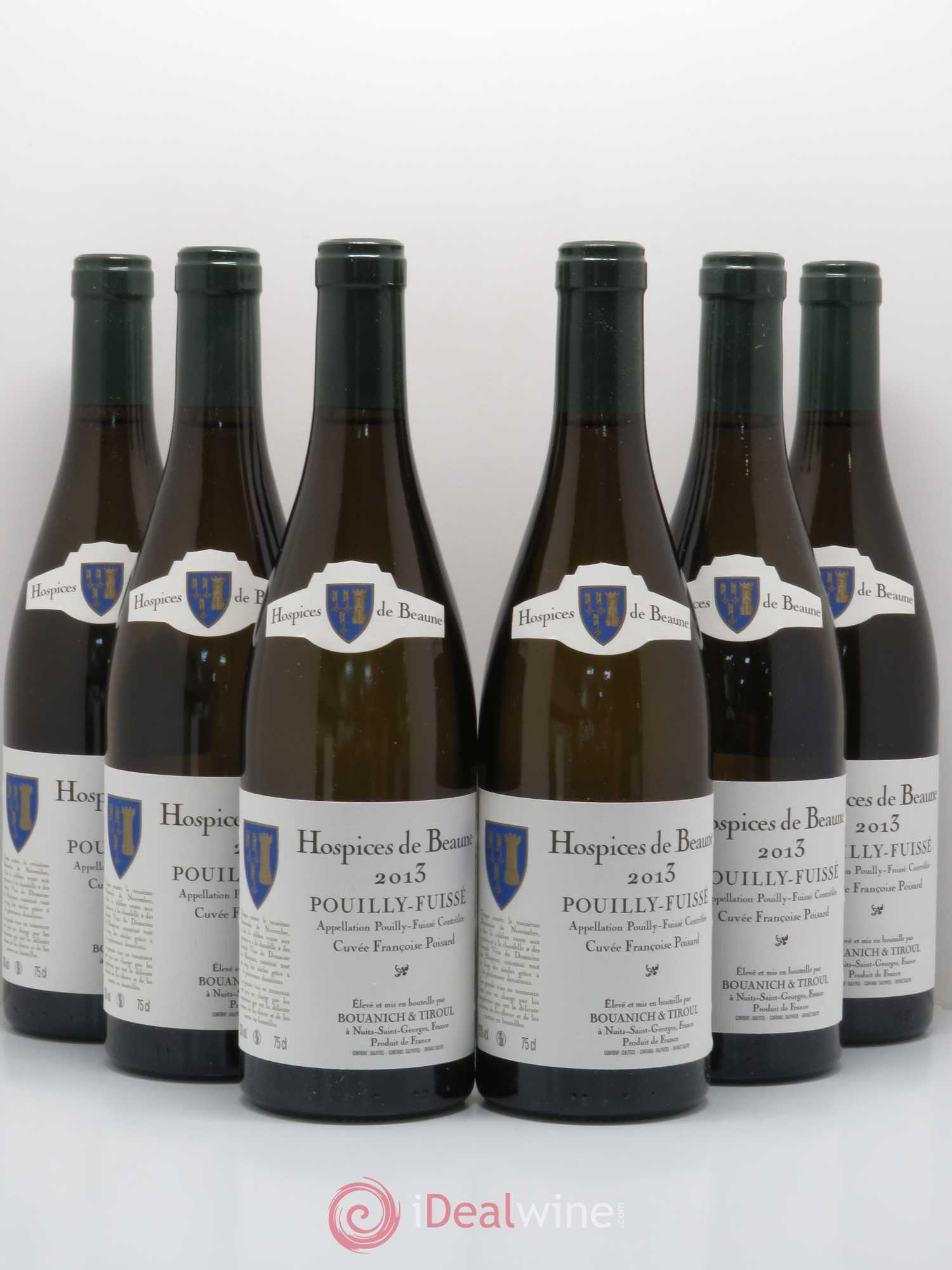 Pouilly-Fuissé Cuvée Françoise poisard hospices de beaune - Bouanich et Tiroul 2013 - Posten von 6 Flaschen - 0