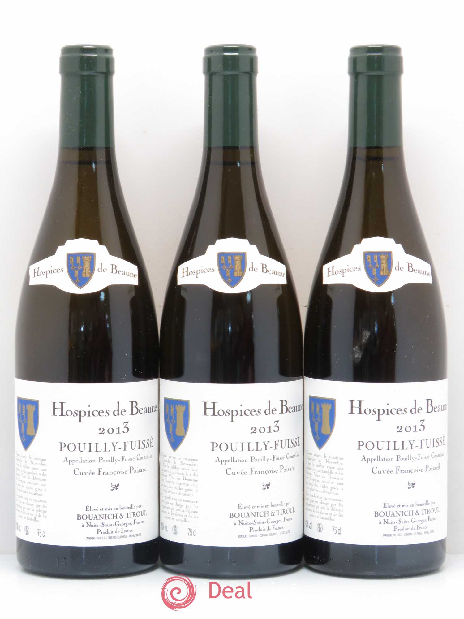 Pouilly-Fuissé Hospices de Beaune Cuvée Francoise Poisard Bouanich et Tiroul 2013 - Posten von 6 Flaschen - 2