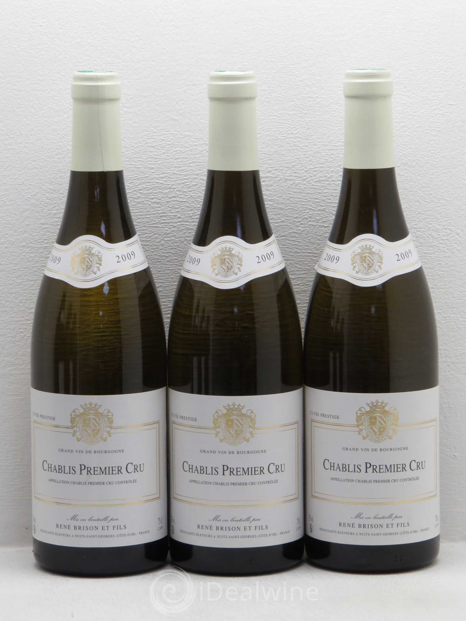 Chablis 1er Cru Rene Brison Et Fils 2009 - Lot de 6 bouteilles - 1