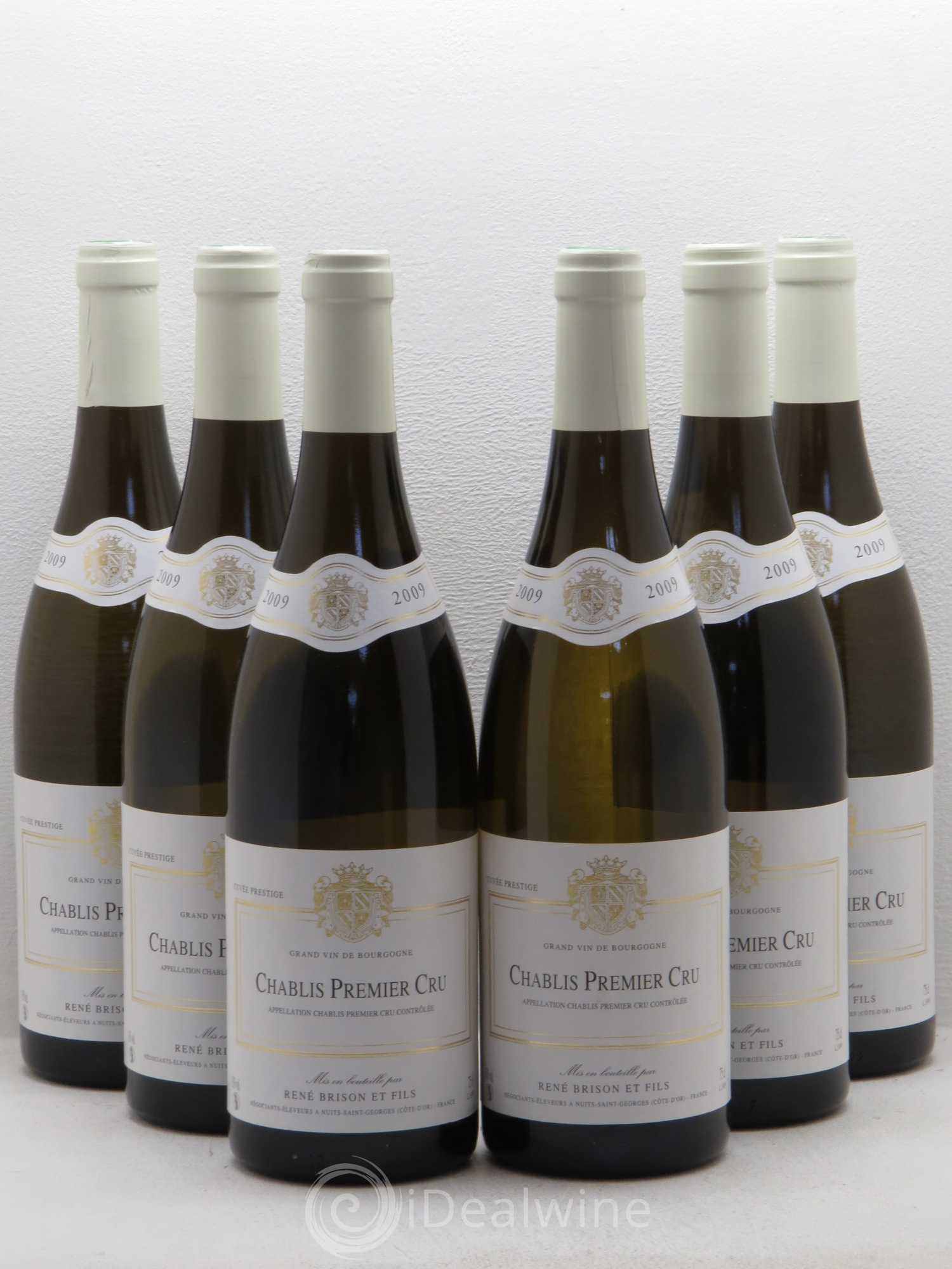 Chablis 1er Cru Rene Brison Et Fils 2009 - Lot de 6 bouteilles - 0