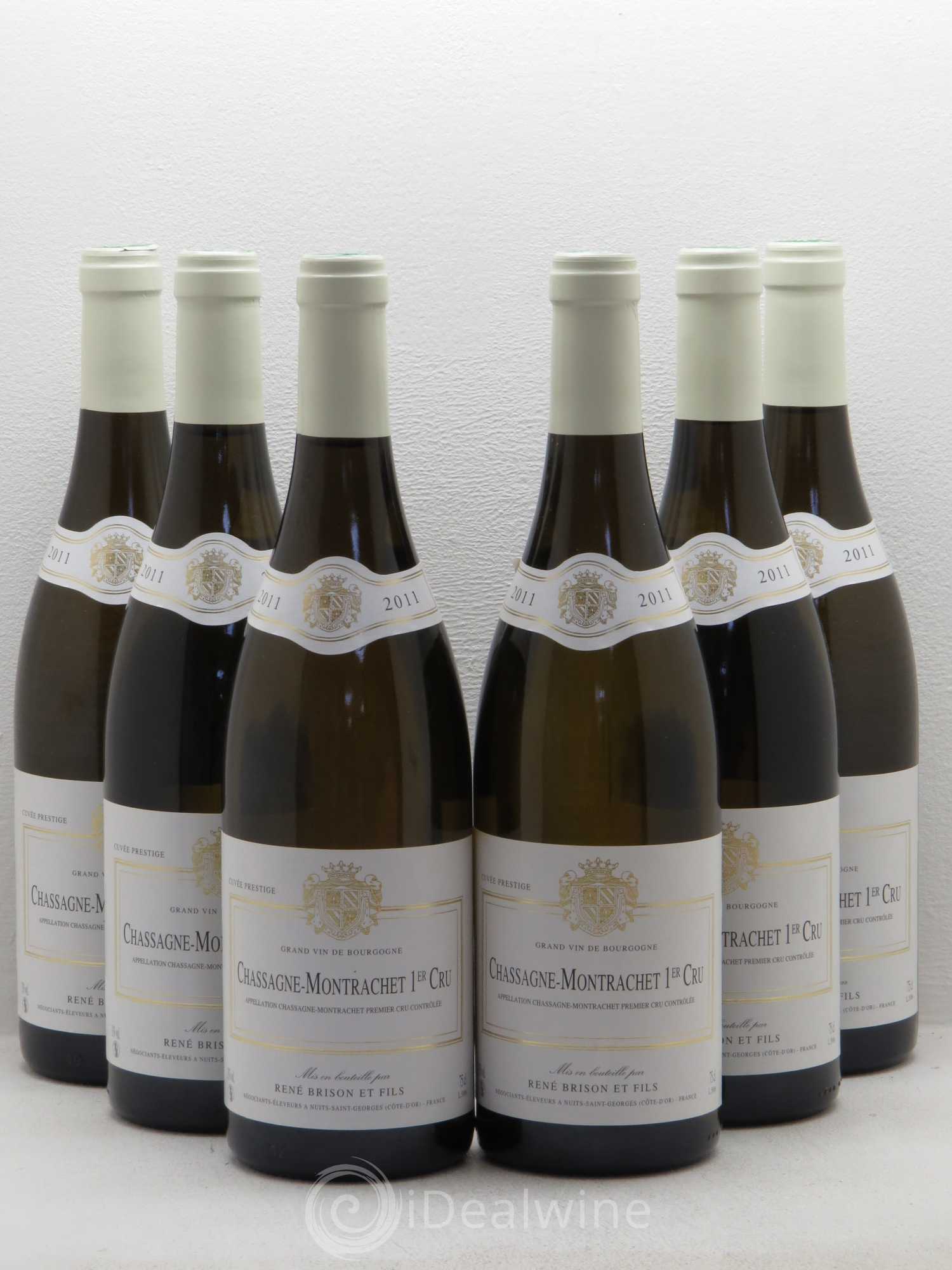 Chassagne-Montrachet 1er Cru Rene Brison Et Fils 2011 - Lot de 6 bouteilles - 0