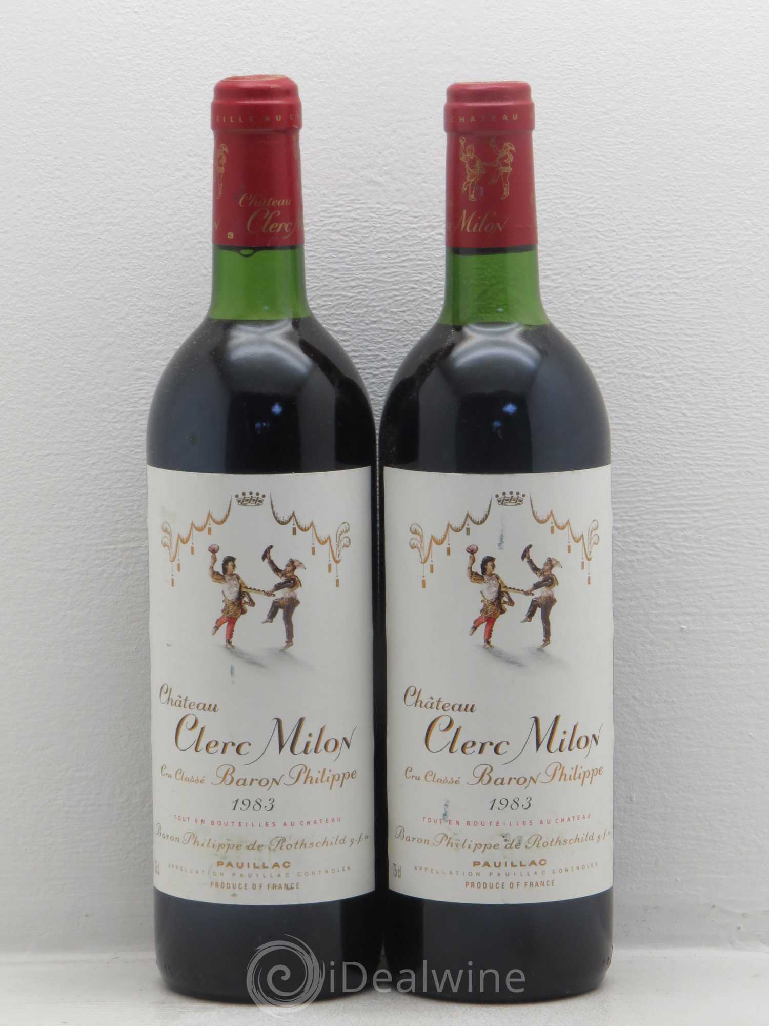Château Clerc Milon 5ème Grand Cru Classé 1983 - Lot de 5 bouteilles - 2