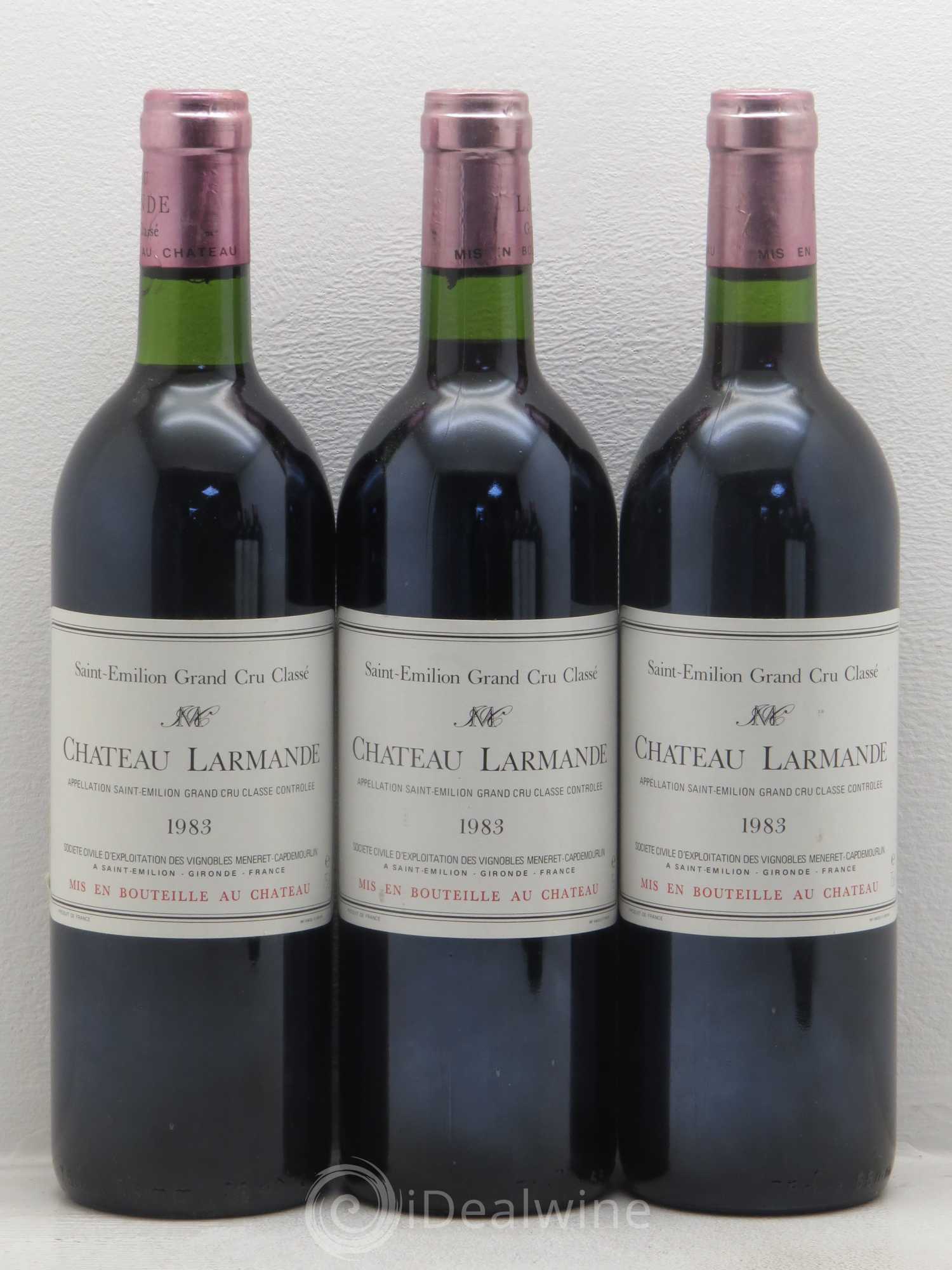 Château Larmande Grand Cru Classé 1983 - Lot de 6 bouteilles - 1