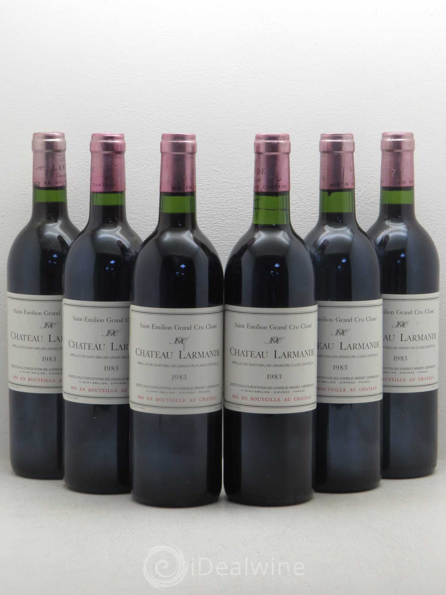 Château Larmande Grand Cru Classé 1983 - Lot de 6 bouteilles - 0