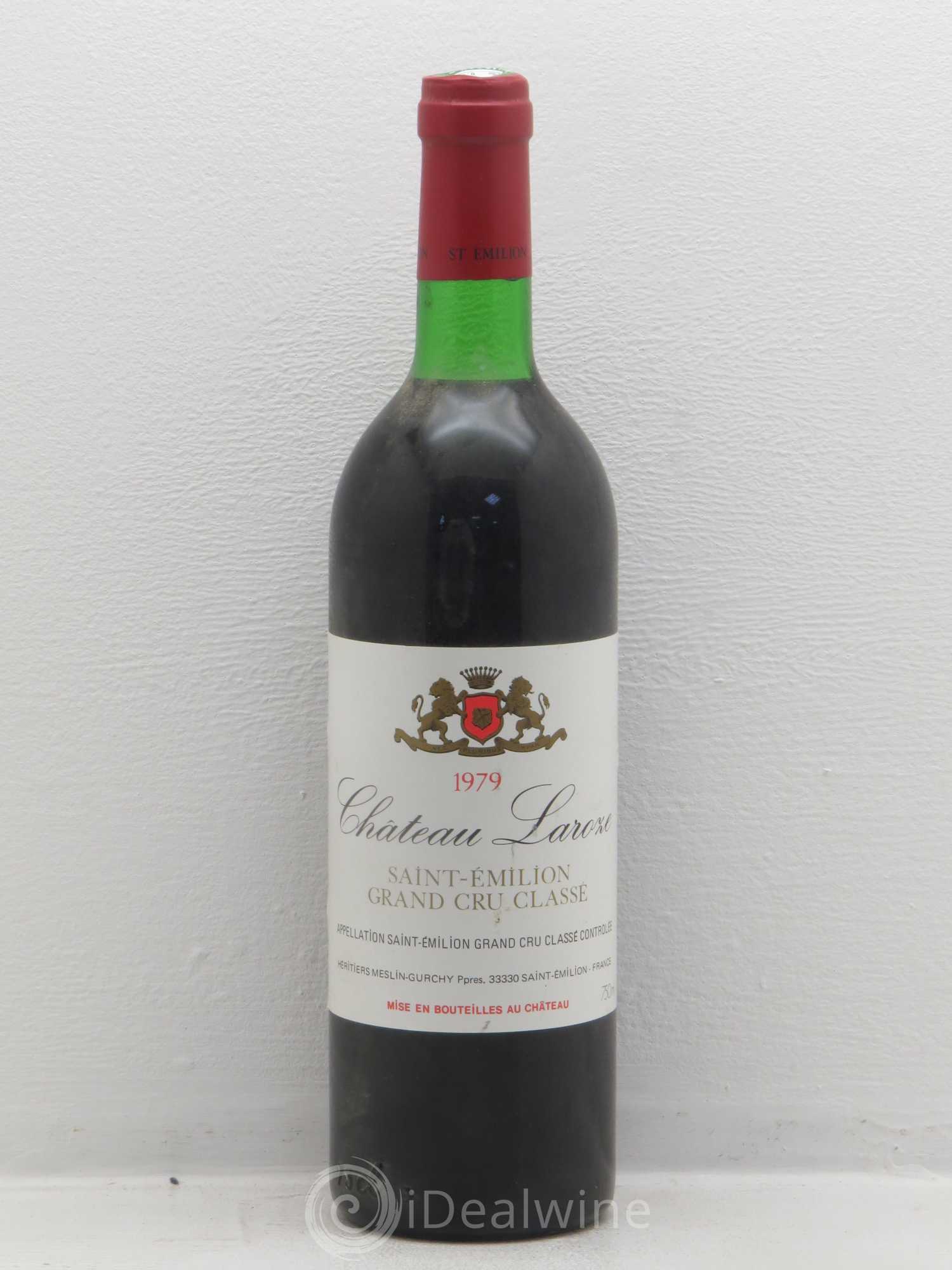 Château Laroze Grand Cru Classé 1979 - Lot de 1 bouteille - 0