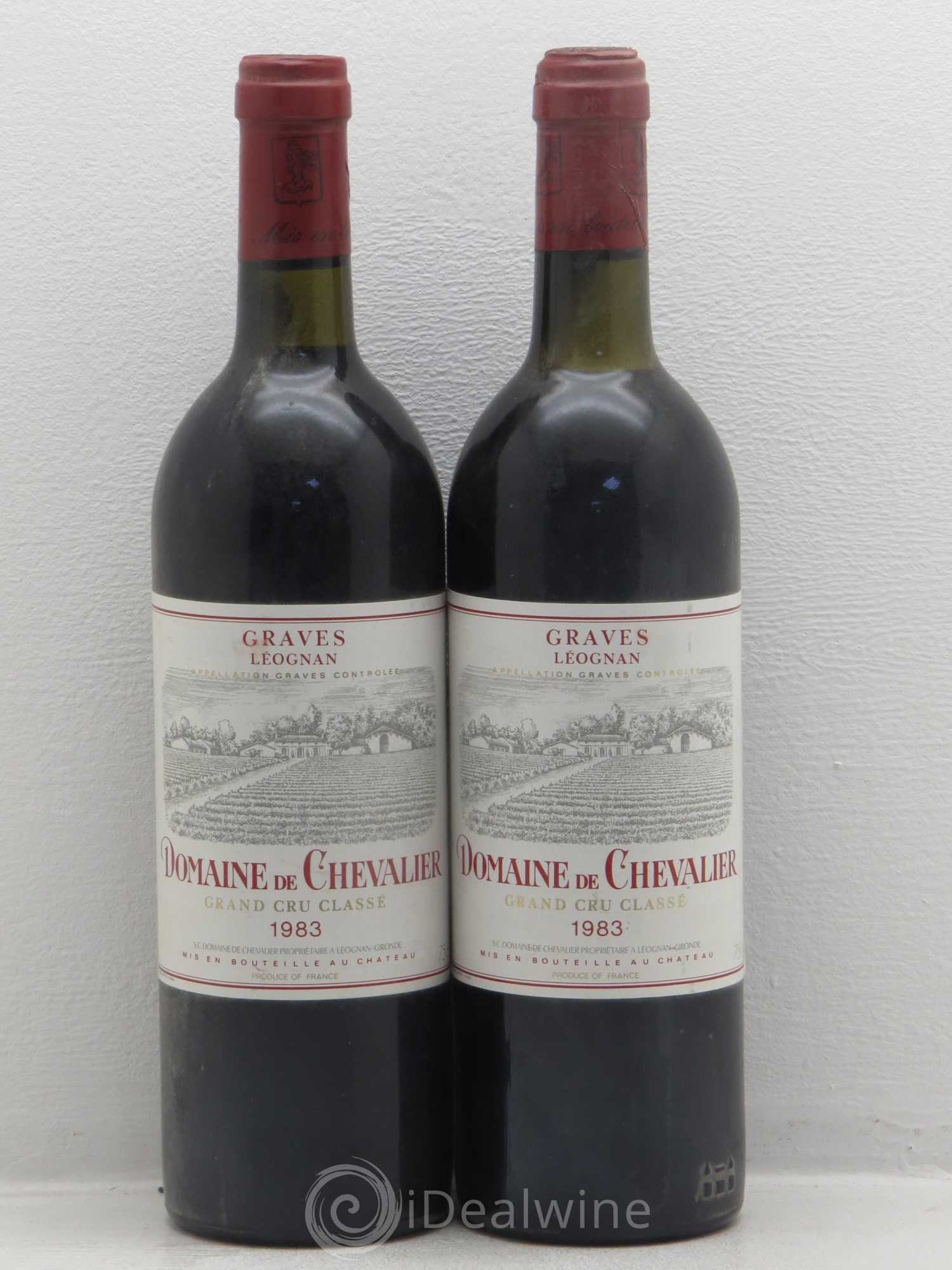 Domaine de Chevalier Cru Classé de Graves 1983 - Lot de 2 bouteilles - 0