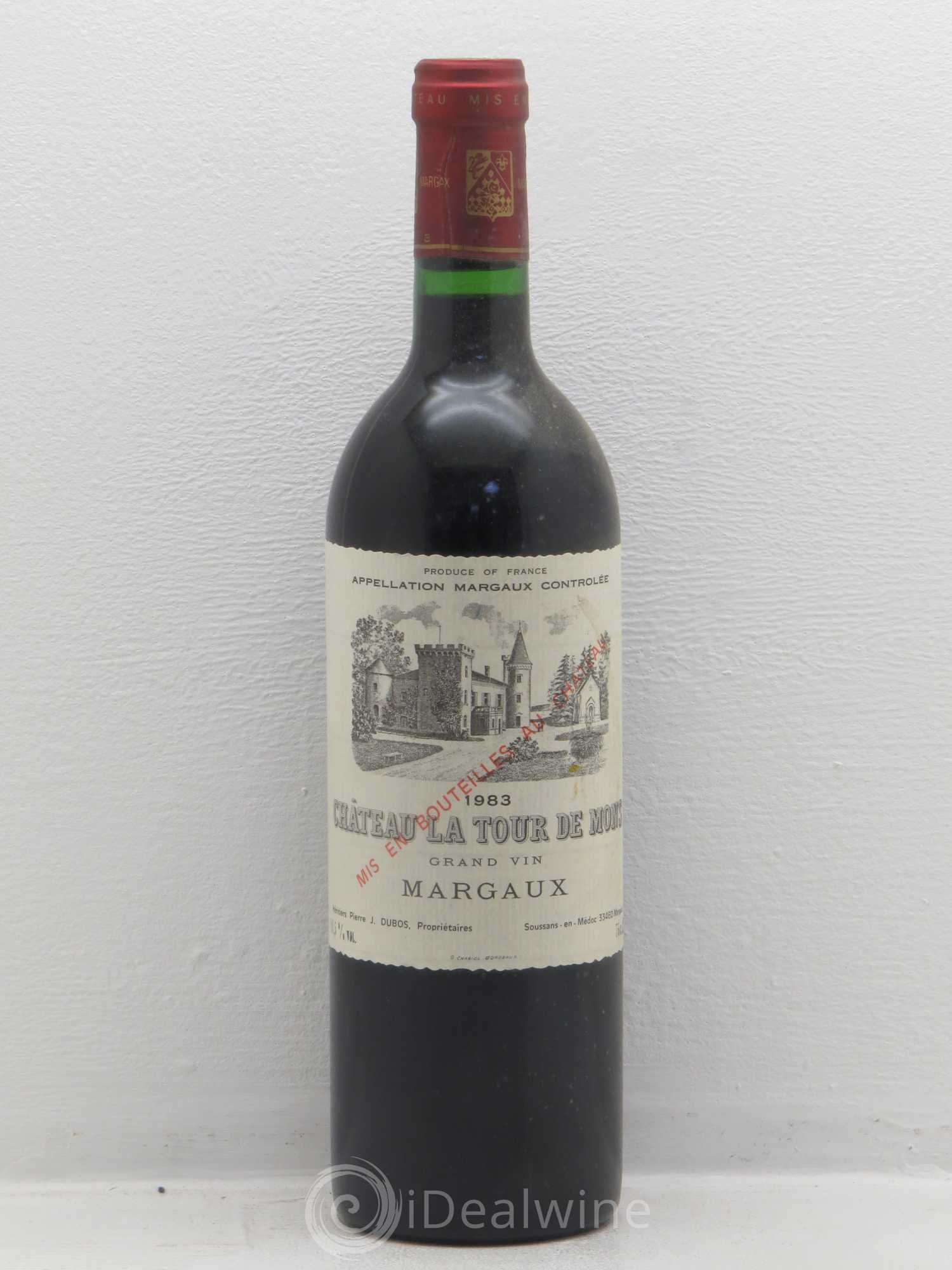 Château la Tour de Mons Cru Bourgeois 1983 - Lot de 1 bouteille - 0