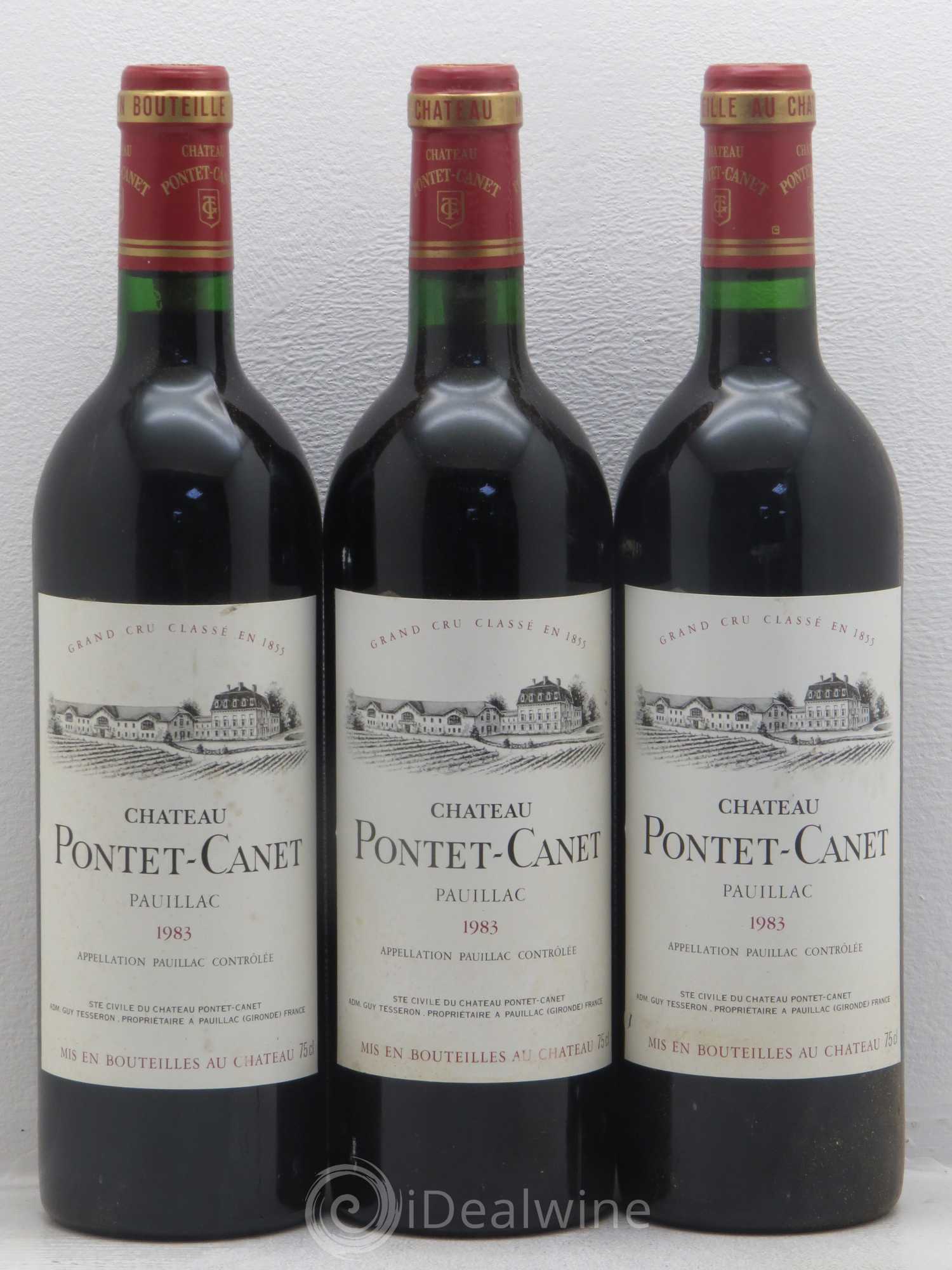 Château Pontet Canet 5ème Grand Cru Classé 1983 - Lot de 12 bouteilles - 2