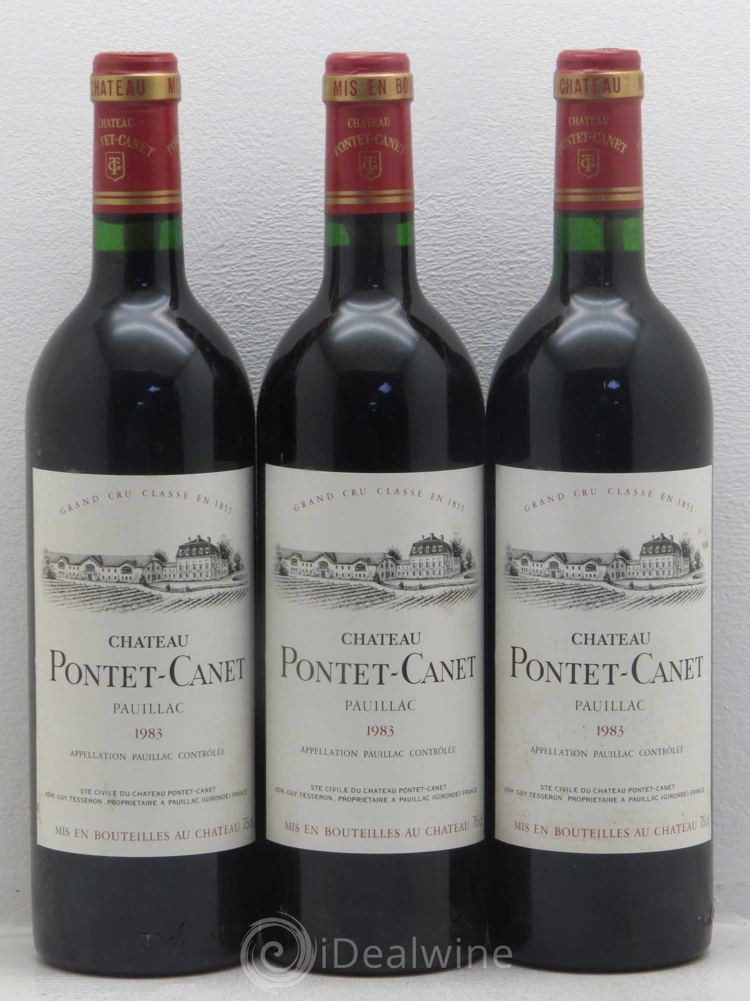 Château Pontet Canet 5ème Grand Cru Classé 1983 - Lot de 12 bouteilles - 4