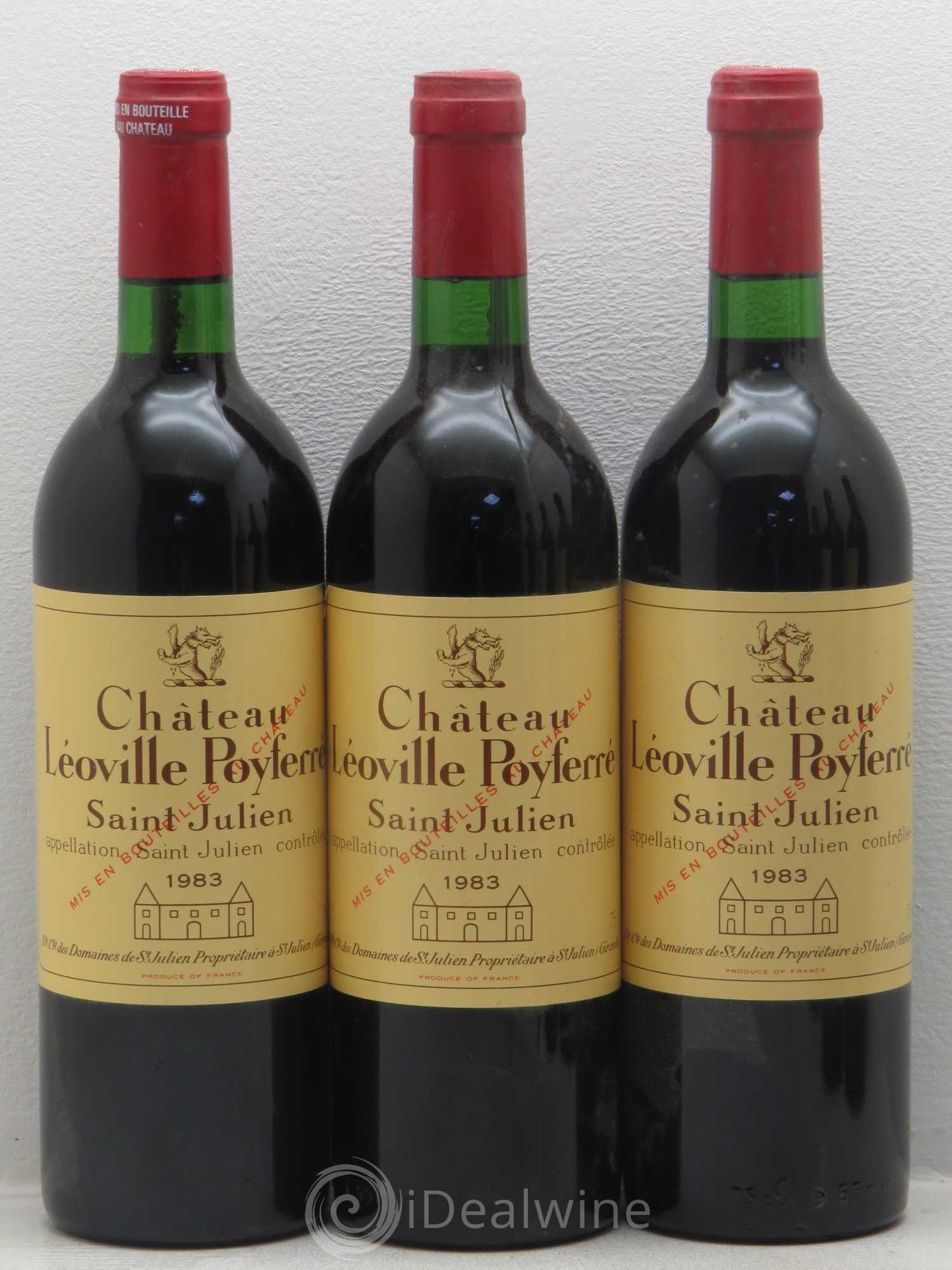 Château Léoville Poyferré 2ème Grand Cru Classé 1983 - Lot de 6 bouteilles - 1