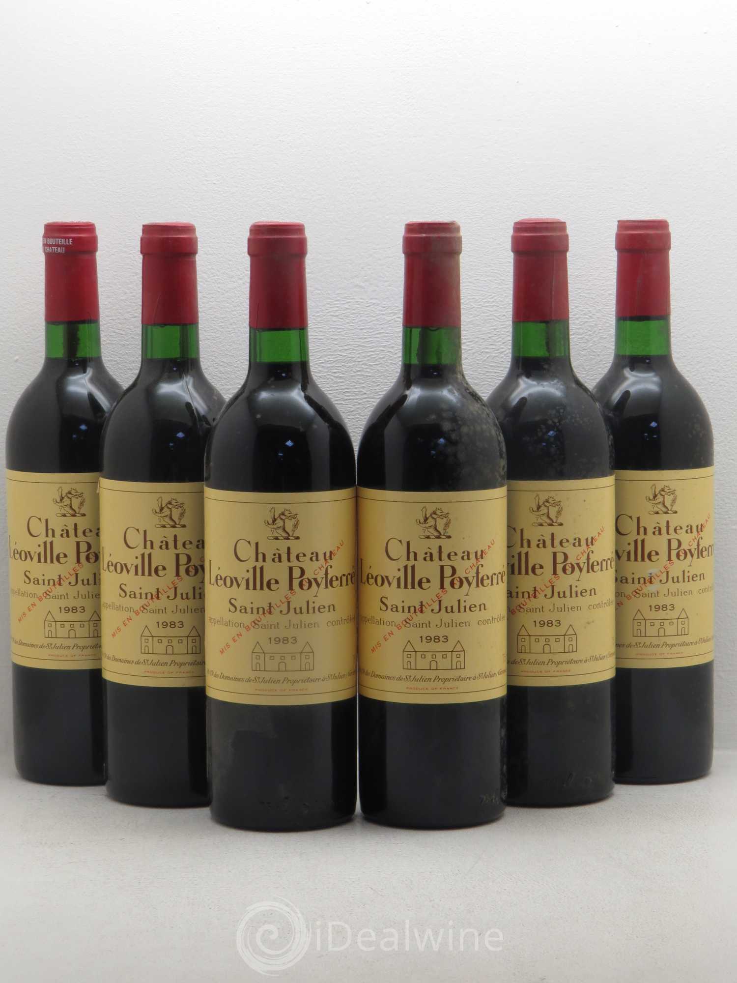 Château Léoville Poyferré 2ème Grand Cru Classé 1983 - Lot de 6 bouteilles - 0