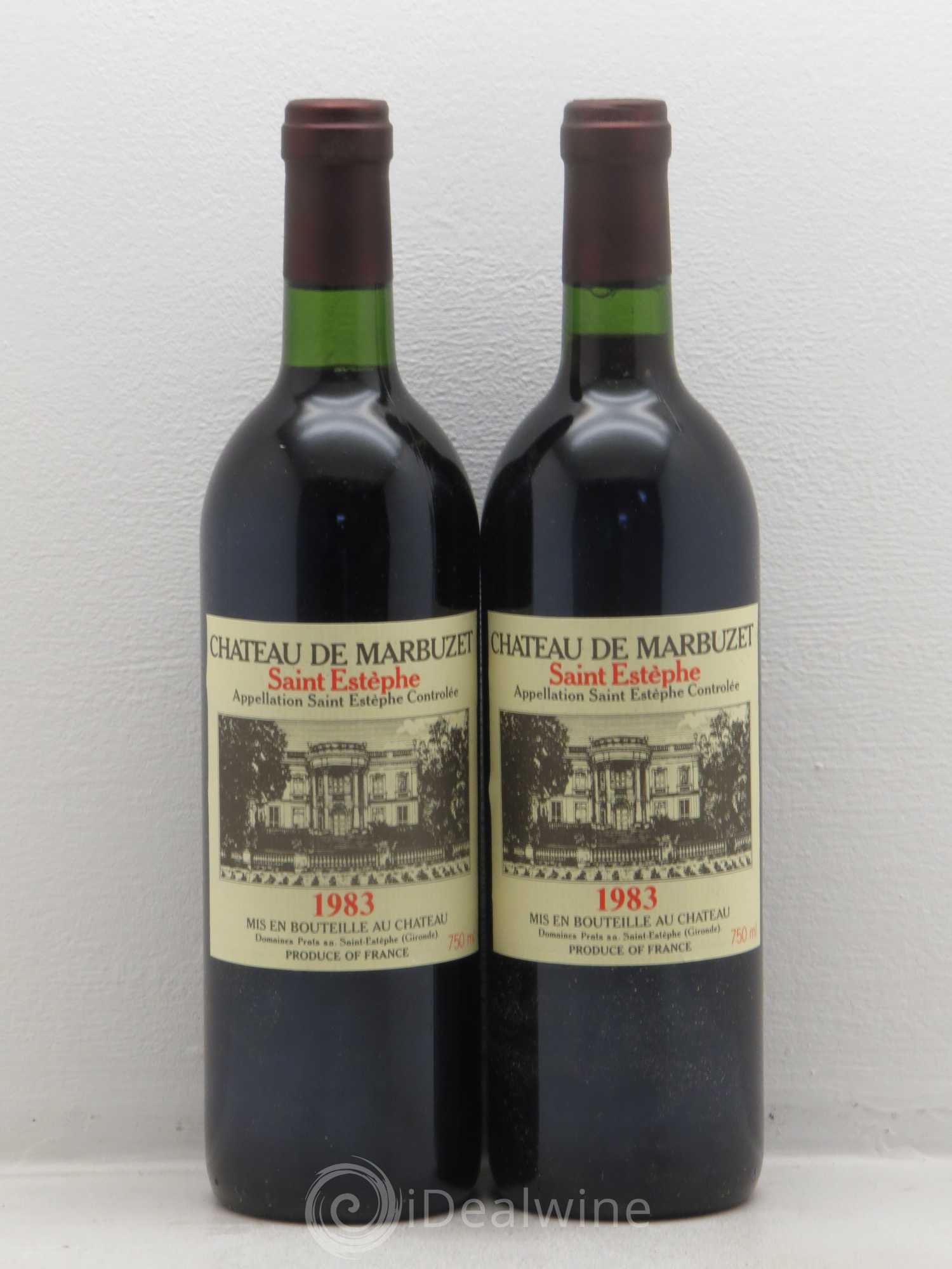 Château de Marbuzet Cru Bourgeois 1983 - Lot de 4 bouteilles - 2