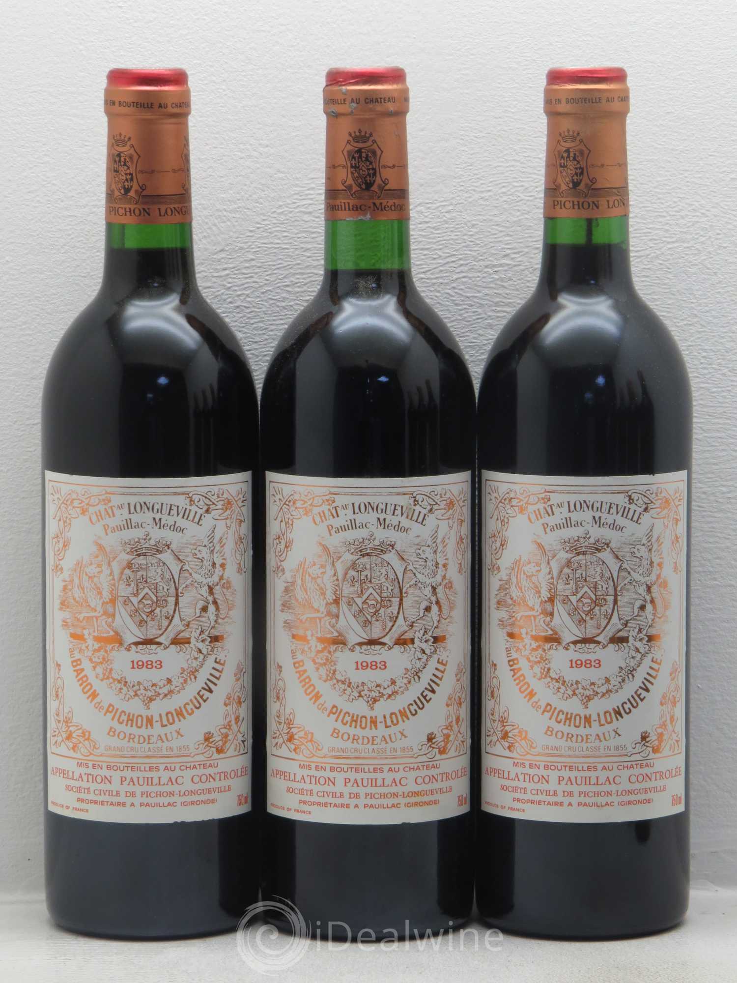 Pichon Longueville Baron 2ème Grand Cru Classé 1983 - Lot de 12 bouteilles - 1