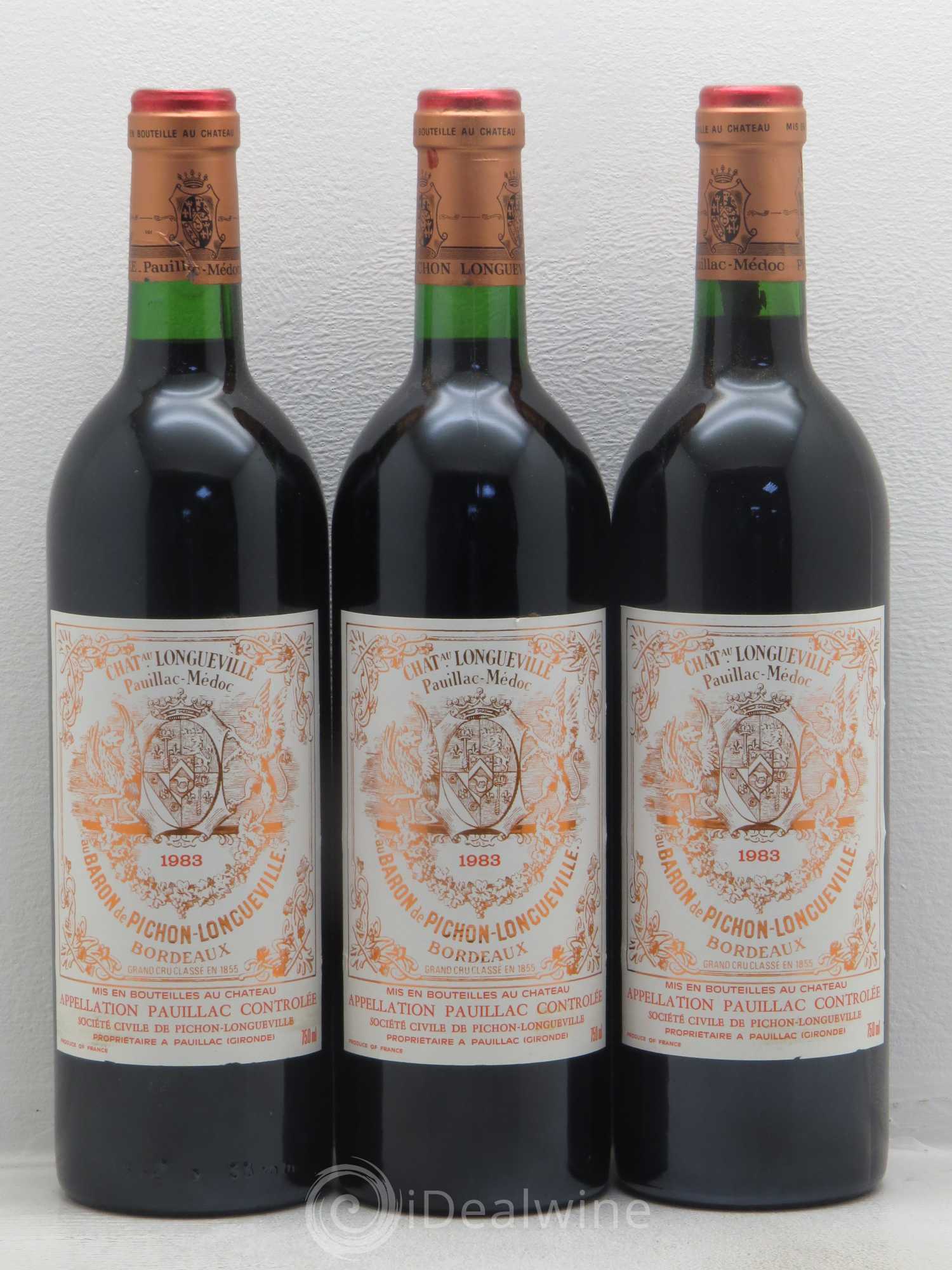 Pichon Longueville Baron 2ème Grand Cru Classé 1983 - Lot de 12 bouteilles - 3